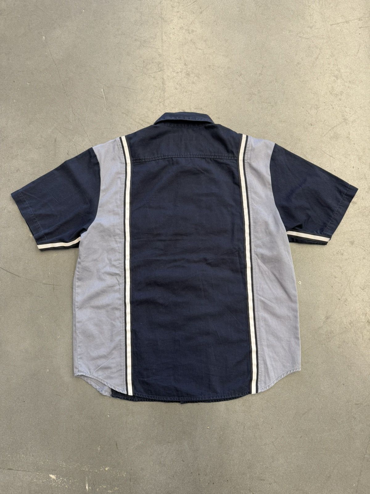 Supreme SS19 Supreme Reflective Stripe S/S Work Shirt Size US M / EU 48-50 / 2 - 2 Thumbnail