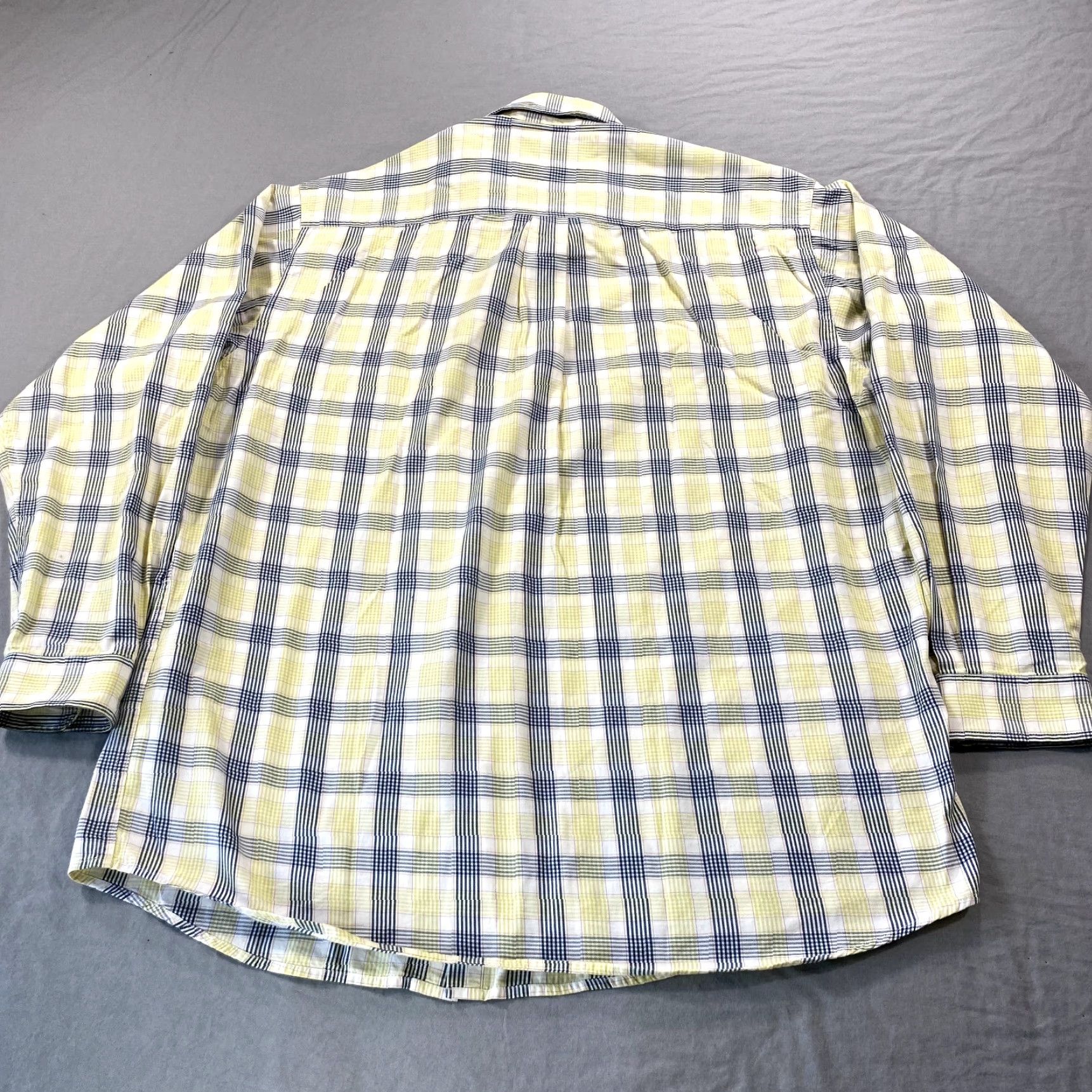 Vintage Cinch Shirt Mens XL Blue Yellow White Pearl Snap Cowboy Western Casual Plaid Cotton Button-Up Collared 3 Pocket SX? Size US XL / EU 56 / 4 - 2 Thumbnail