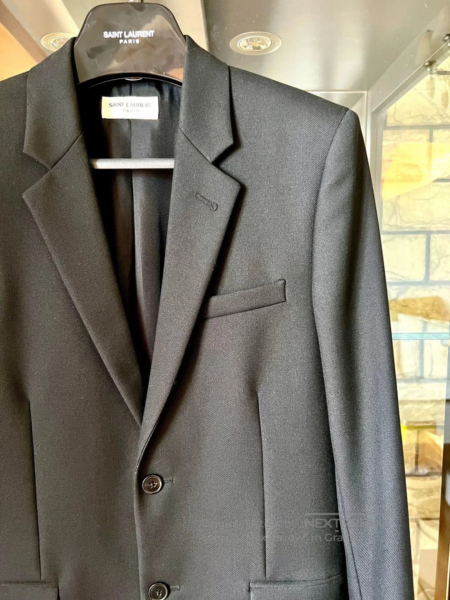 Saint Laurent Paris saint laurent black leather blazer. Size US M / EU 48-50 / 2 - 2 Thumbnail