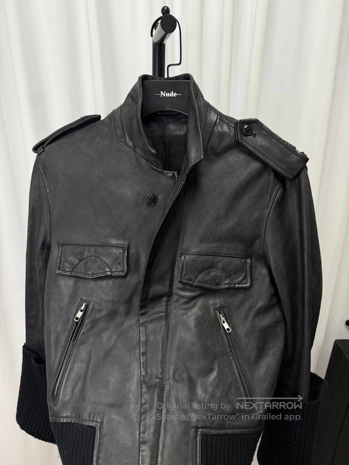 Ann Demeulemeester ann demeulemeester long leather jacket size S. Size US S / EU 44-46 / 1 - 6 Thumbnail