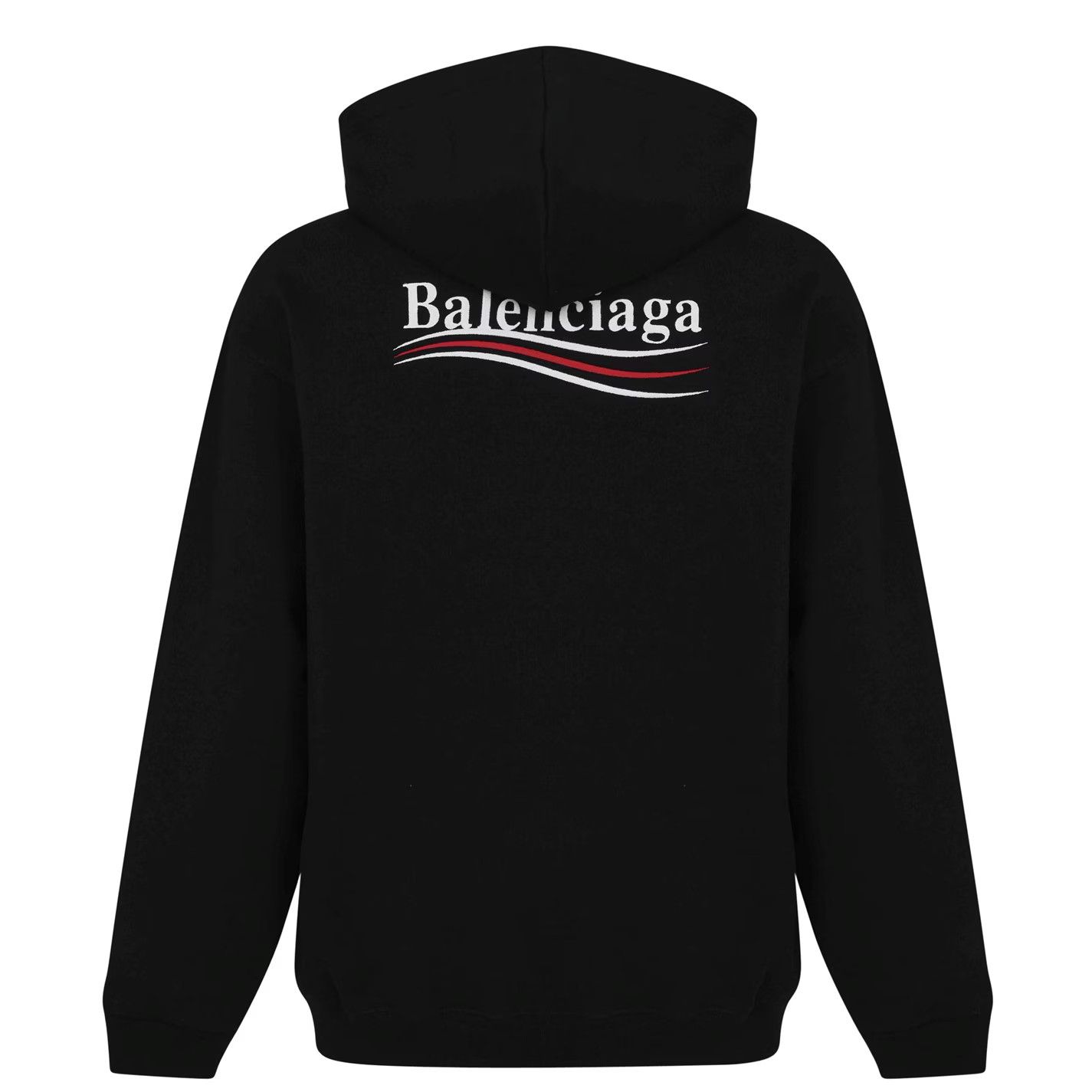 Balenciaga o1g2r1mq0226 Logo Political Hoodie In Black Size US S / EU 44-46 / 1 - 2 Thumbnail