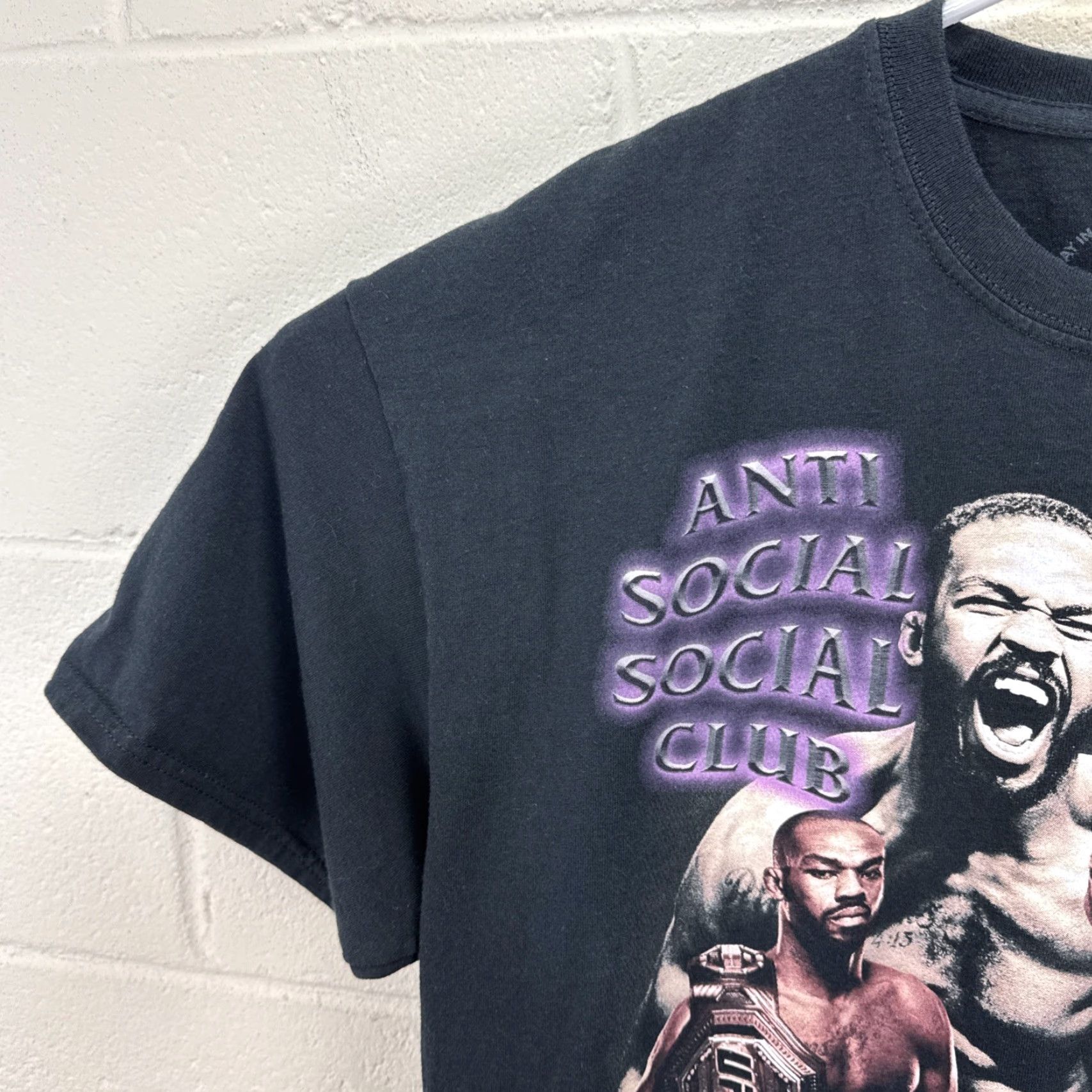 Anti Social Social Club Jon Bones Jones Shirt Men XL Black Anti Social Social Club UFC MMA Double Sided Size US XL / EU 56 / 4 - 5 Thumbnail