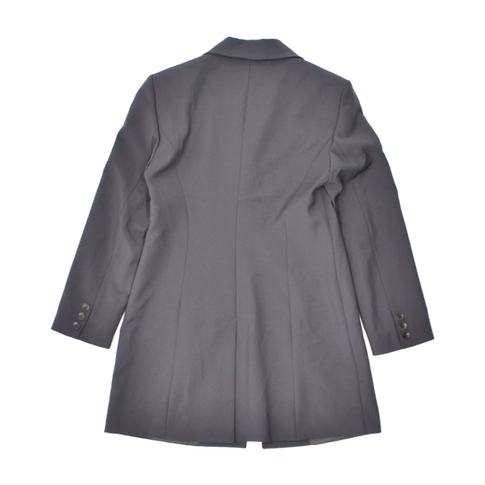 Sisley SISLEY Womens Blazer Jacket IT 42 Medium Grey Polyester Long Line Size M / US 6-8 / IT 42-44 - 2 Thumbnail