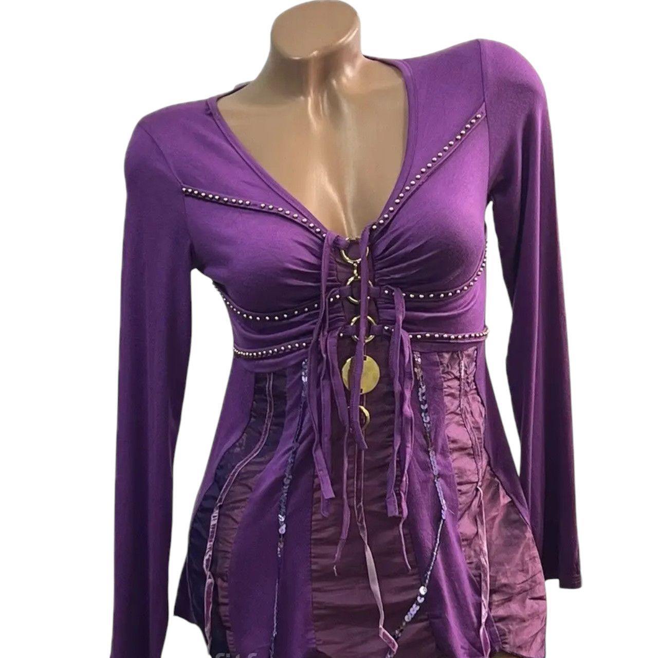 Japanese Brand Avant garde longsleeve asymmetric blouse sz S Size S / US 4 / IT 40 - 3 Thumbnail