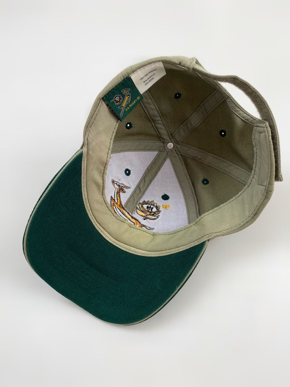Vintage 2000’s Vintage SA Rugby Union Springboks Logo Strapback Cap Size ONE SIZE - 3 Thumbnail