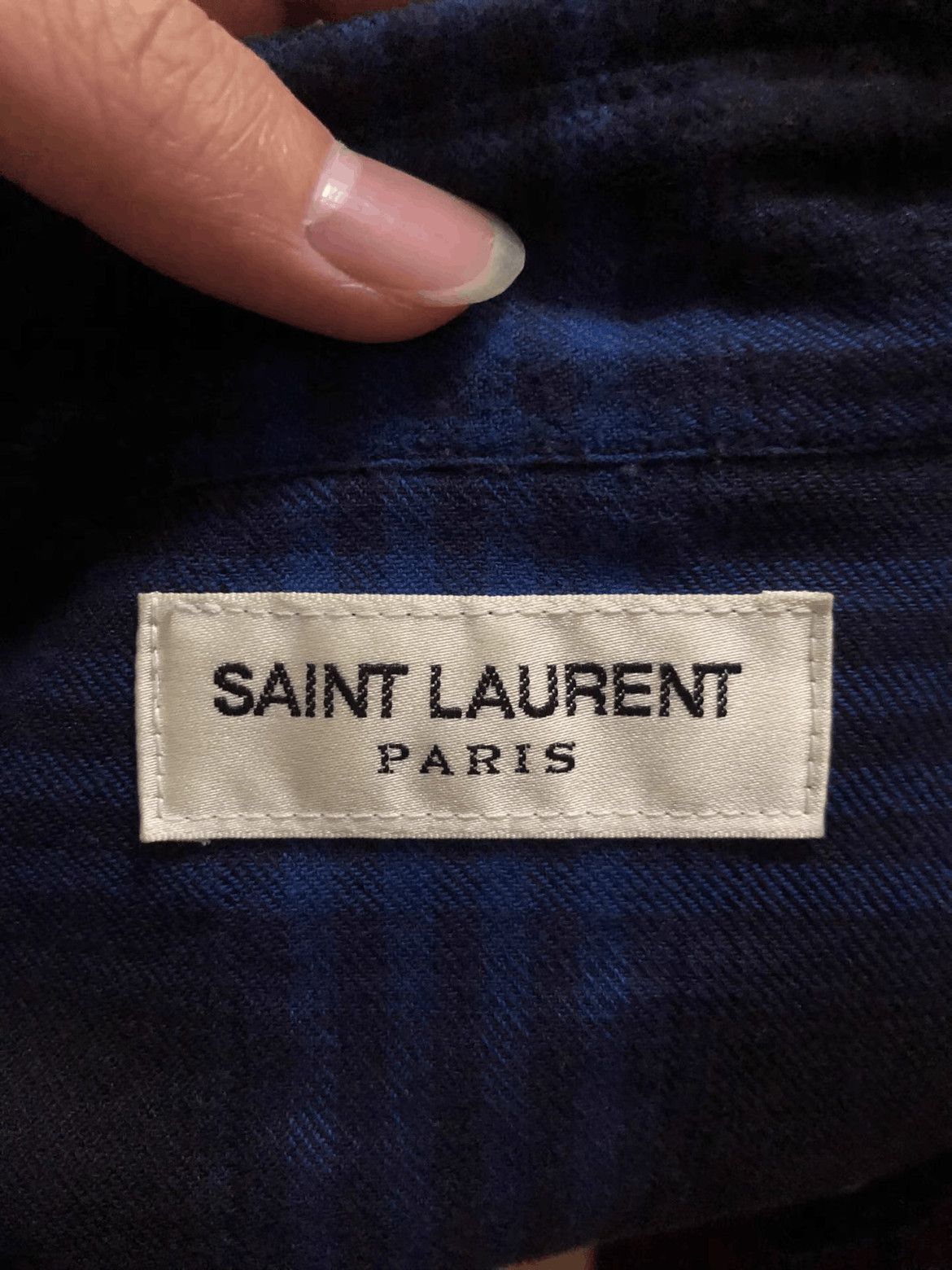 Saint Laurent Paris Saint Laurent Paris by Hedi 16AW Plaid Shirt-2508 Size US S / EU 44-46 / 1 - 5 Thumbnail