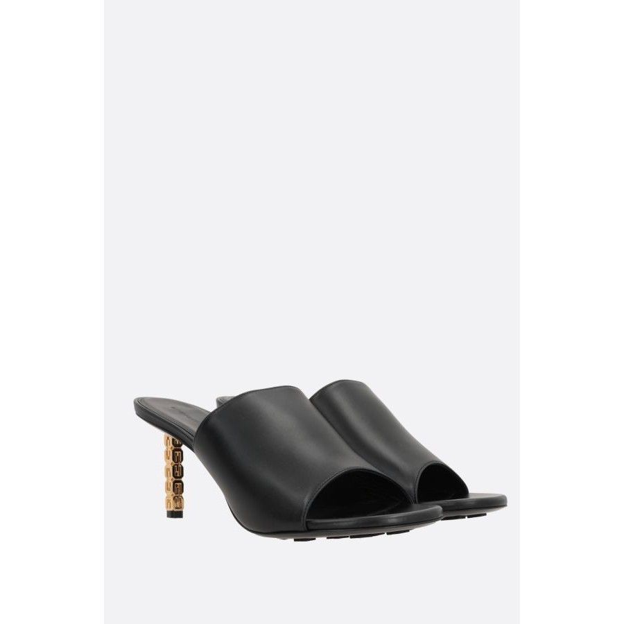 Givenchy GIVENCHY G Cube Black Leather Sandals New & Authentic (Women Size US 8.5 / IT 38.5 - 2 Thumbnail