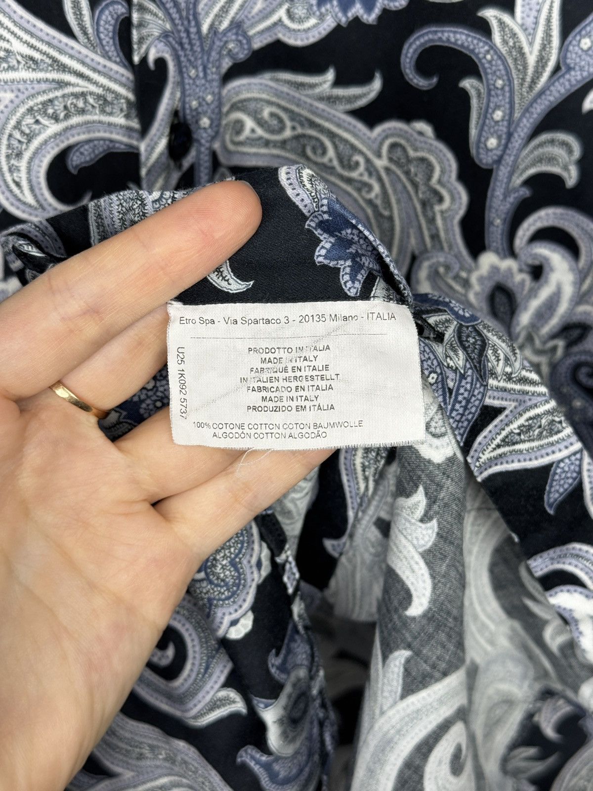 Etro ETRO paisley-print lightweight long sleeve shirt Size US L / EU 52-54 / 3 - 10 Thumbnail