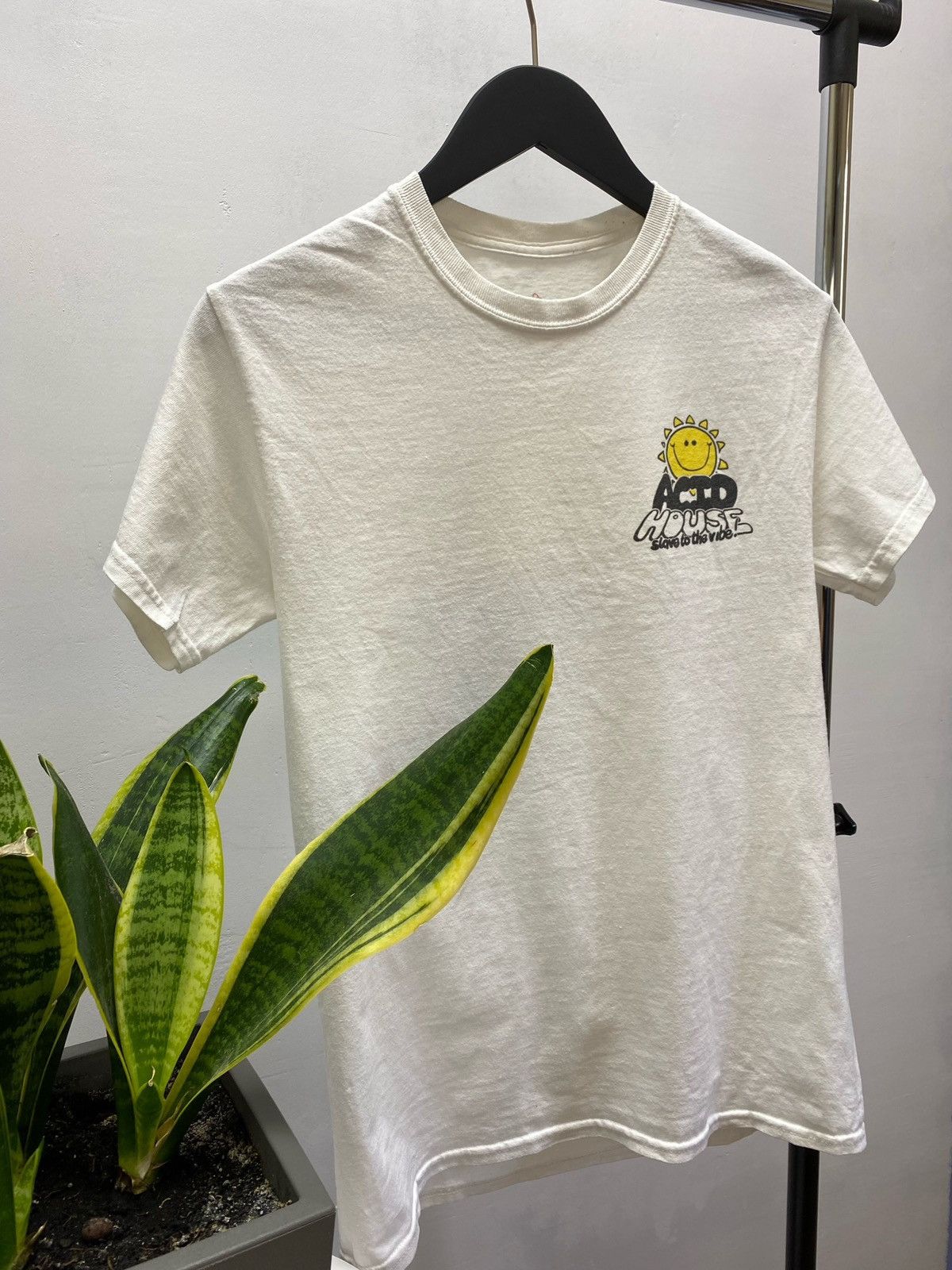 Gildan × Vintage AGCM ACID HOUSE SMILEY FACE RAVE TEE SHIRT Size US S / EU 44-46 / 1 - 17 Thumbnail