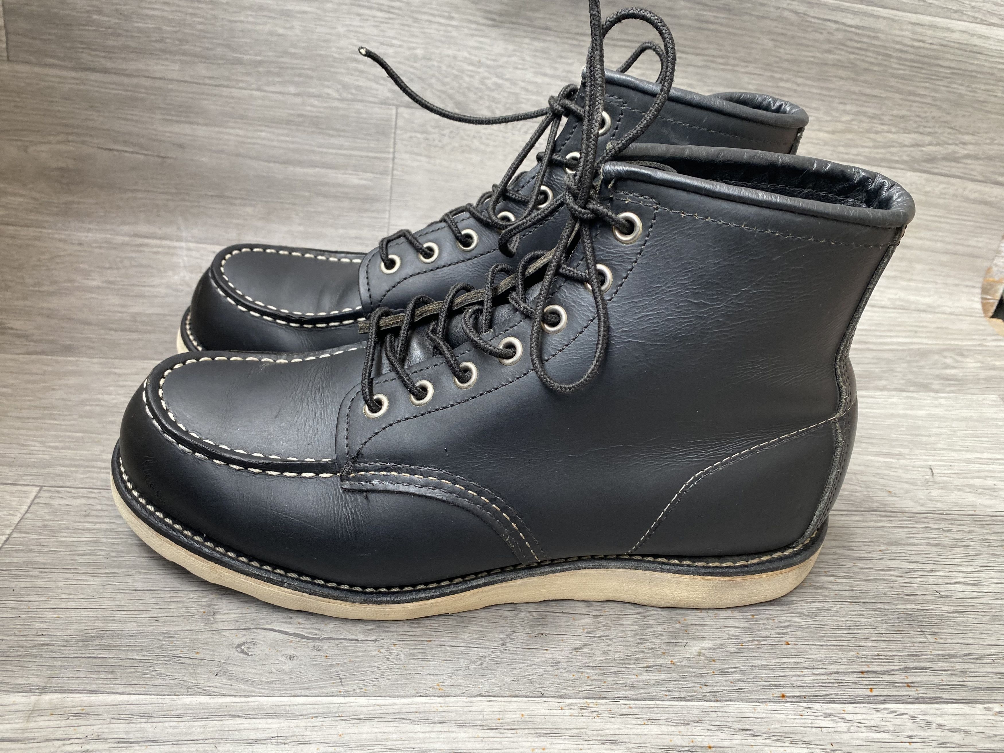Red Wing Red wing moc-toe black leather boots us 8.5 Size US 8.5 / EU 41-42 - 5 Thumbnail