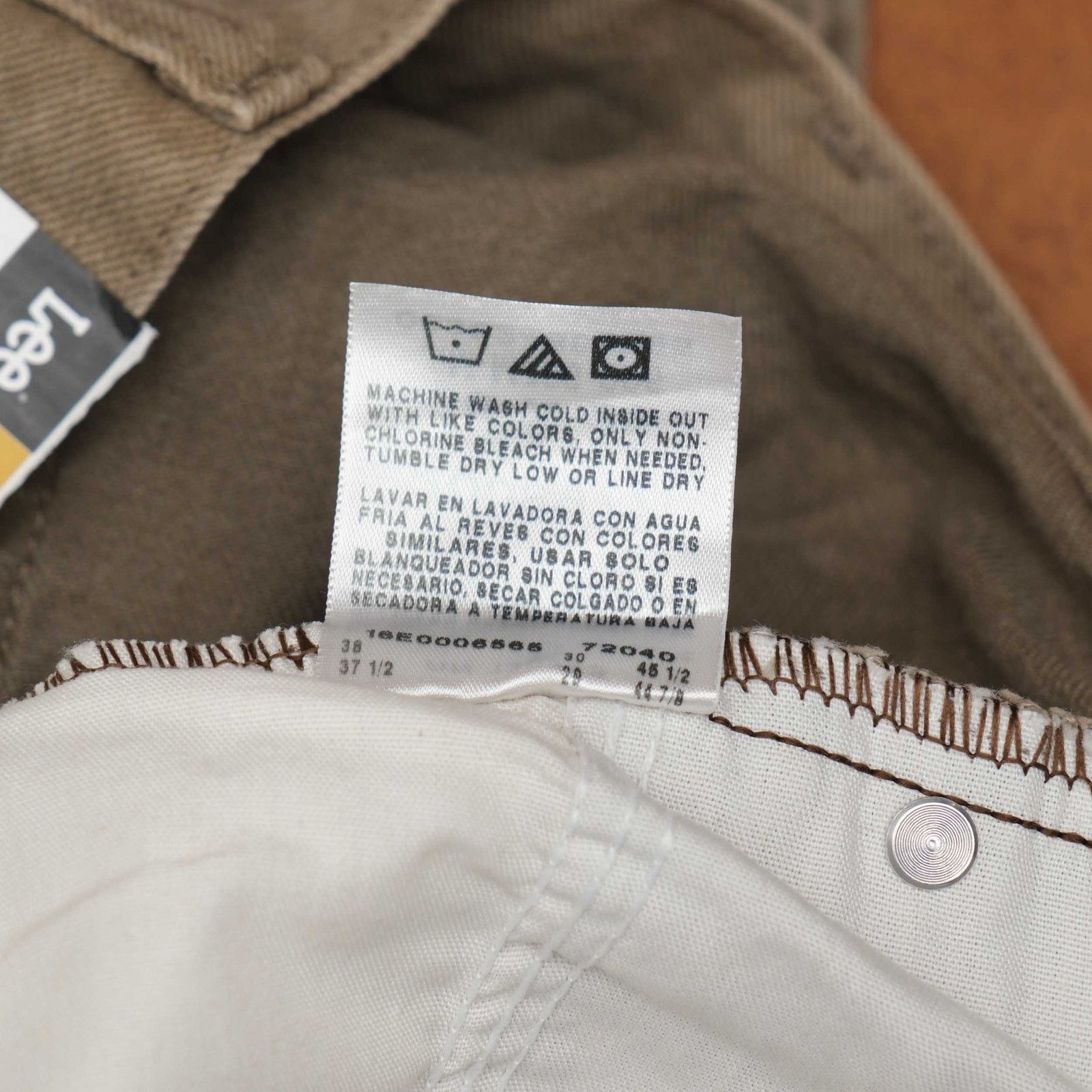 Lee VTG NWT Lee Straight Leg Brown Jeans 36x29 Size US 36 / EU 52 - 5 Thumbnail