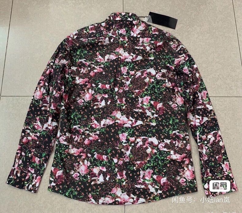 Givenchy Givenchy Men's Size 42 Flower Print Long-sleeved Slim-fit Size US XL / EU 56 / 4 - 4 Thumbnail