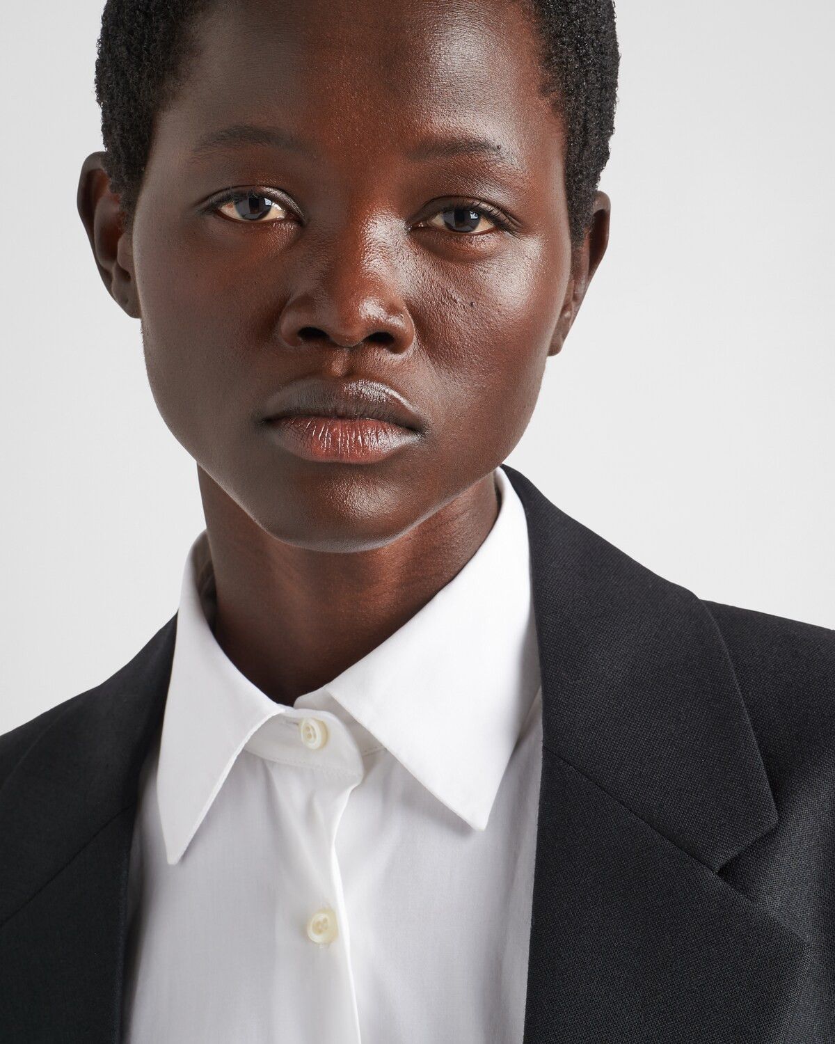 Prada o1mt1gz0225 Embroidered Poplin Shirt in White/Black Size US XL / EU 56 / 4 - 6 Thumbnail