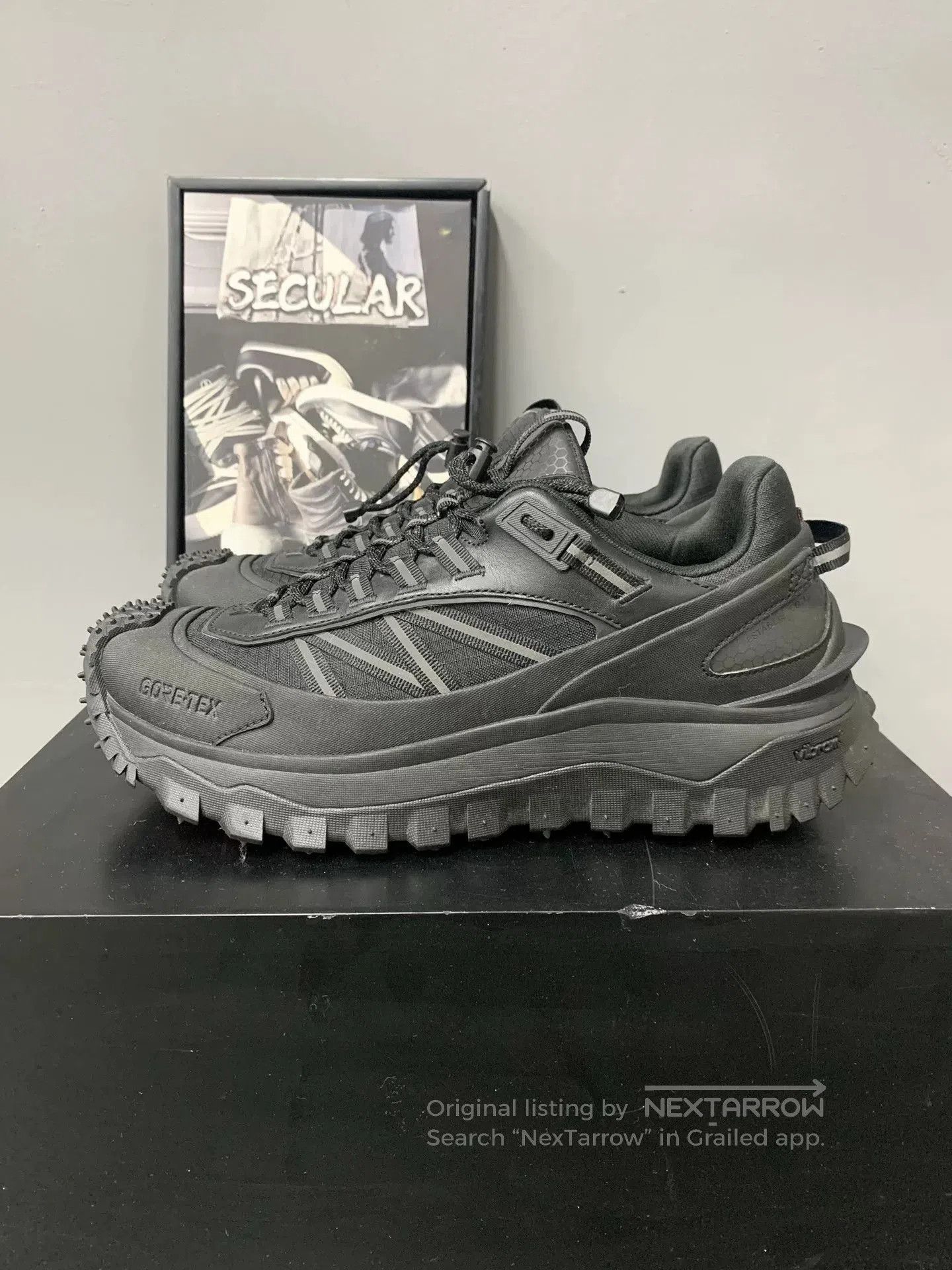 Moncler moncler black casual sports trail shoes. Size US 10 / EU 43 - 3 Thumbnail