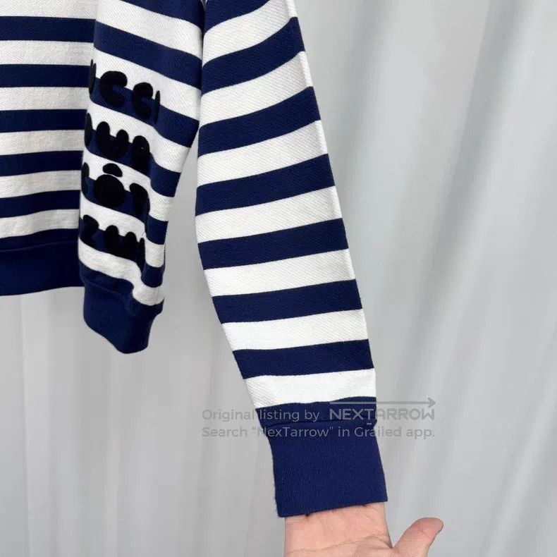 Gucci Gucci Striped embroidered letter gold button sweatshirt Size XXS / US 00 / IT 34 - 4 Thumbnail