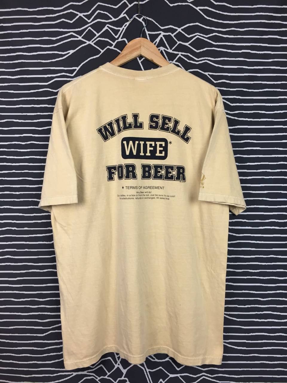 Vintage Vtg Crazy Shirt Hawaii Will Sell Wife For Beer Tee Size US L / EU 52-54 / 3 - 2 Thumbnail