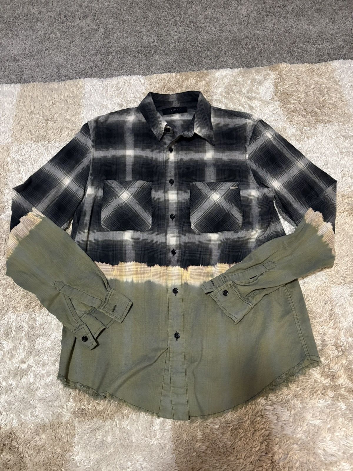Amiri Bleached Plaid Flannel Size US M / EU 48-50 / 2 - 1 Thumbnail