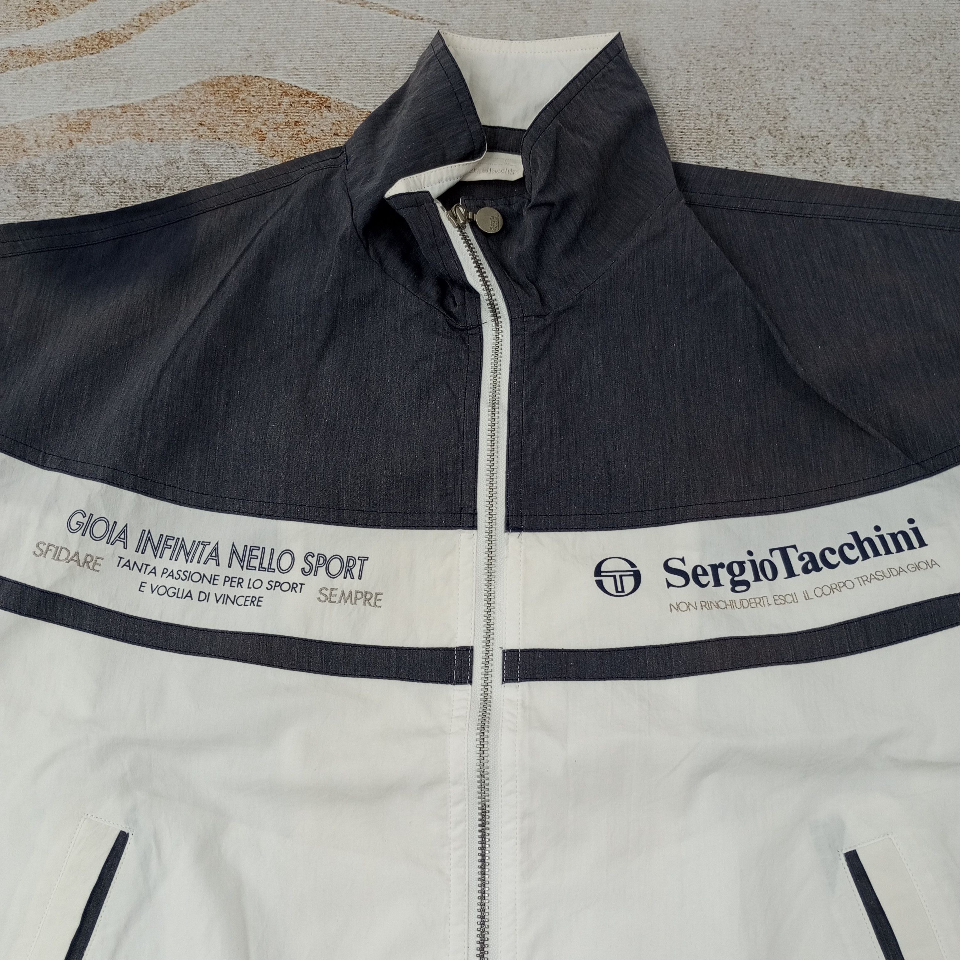 Sergio Tacchini × Vintage Sergio Tacchini Sportswear Jacket c222n1 Size US M / EU 48-50 / 2 - 2 Thumbnail