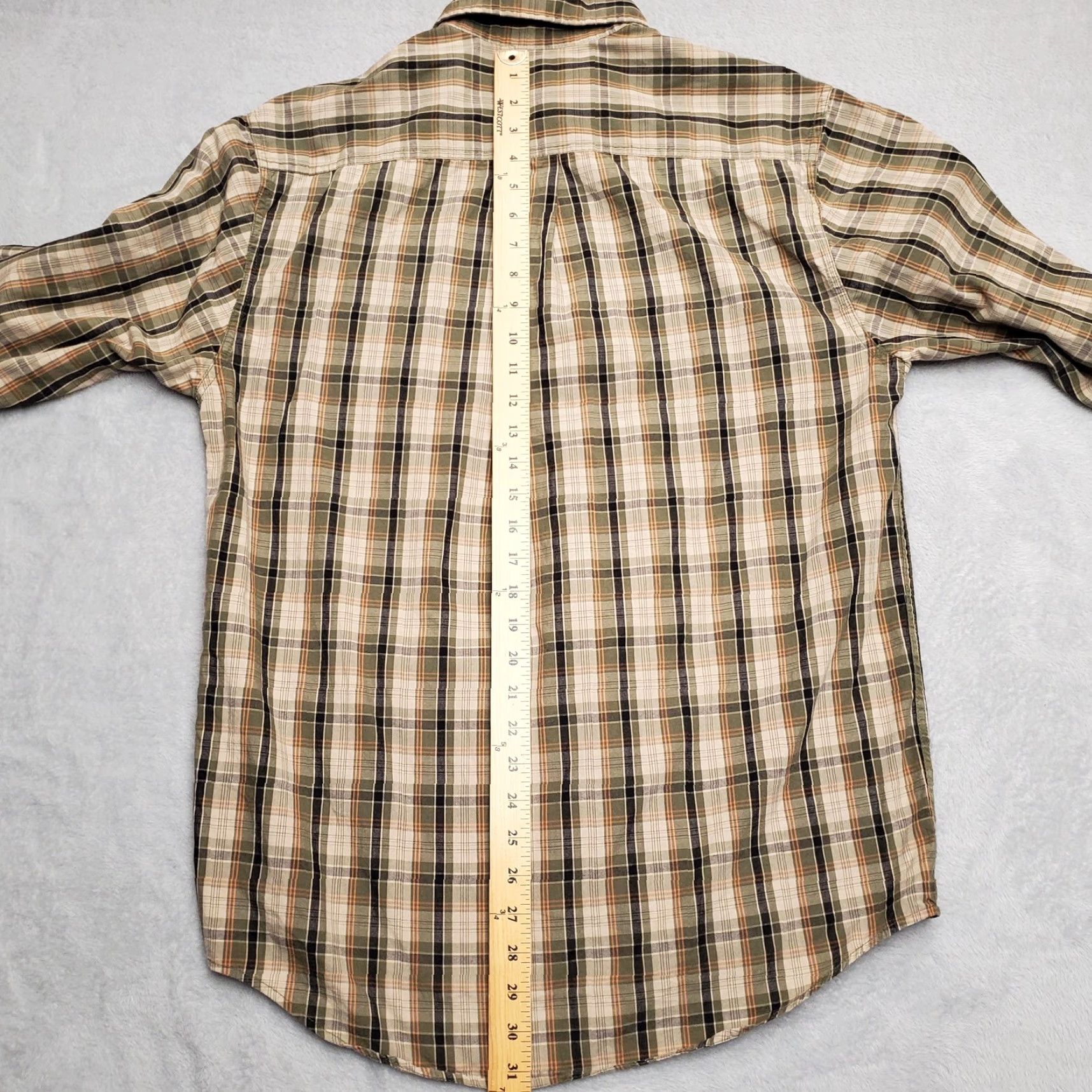 Carhartt VINTAGE Carhartt Shirt Mens Medium Green Plaid Button Long Sleeve 100% Cotton Casual Size US M / EU 48-50 / 2 - 6 Thumbnail