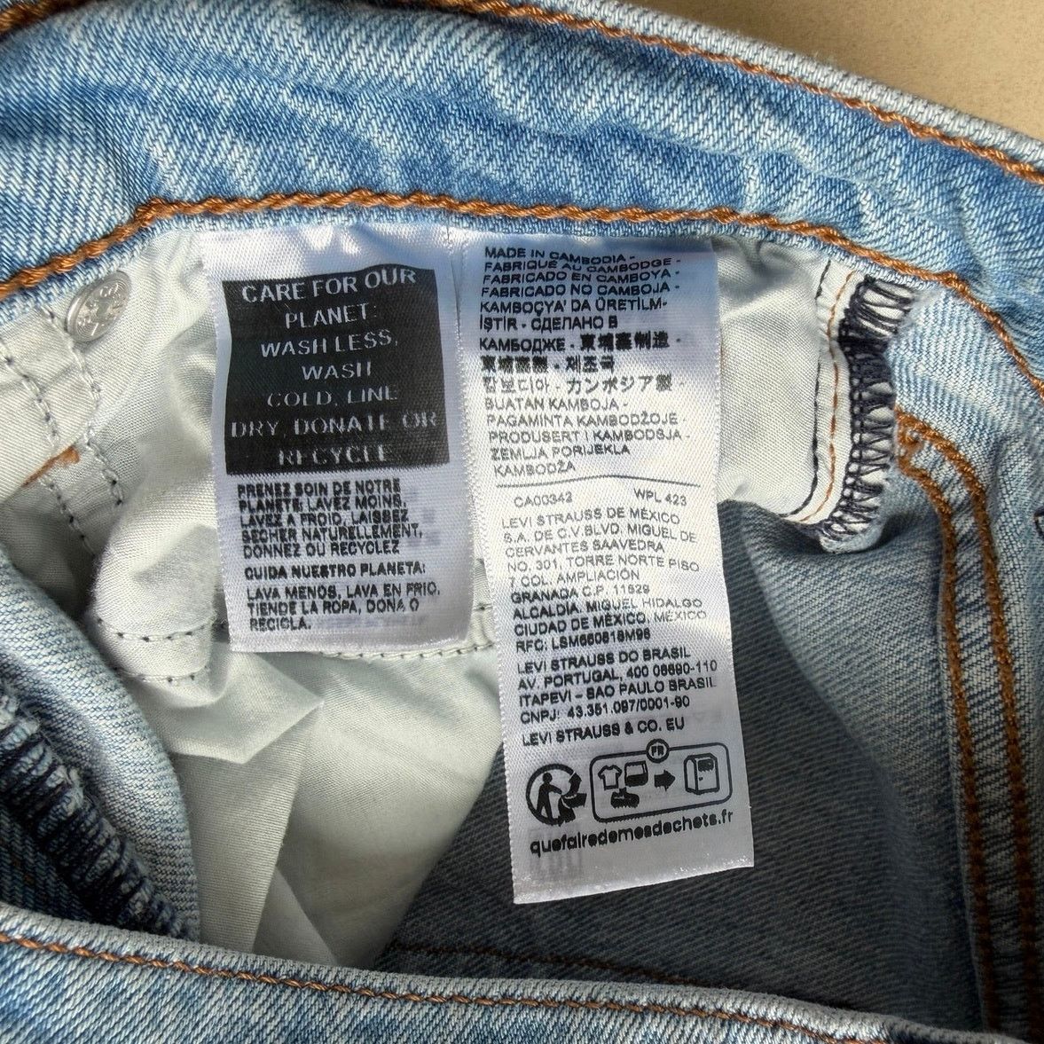 Levi's Levi’s Premium Wedgie Straight Jeans W23 L28 Size 23" - 3 Thumbnail