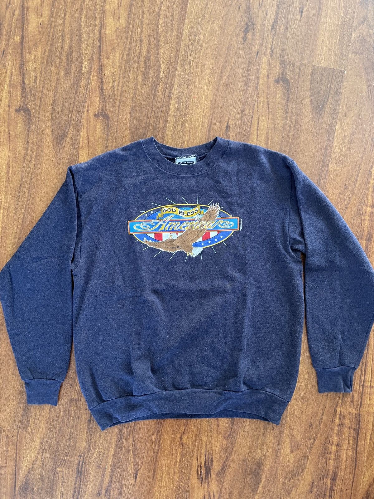 Lee 1990s Lee “God Bless America” Sweater Size US M / EU 48-50 / 2 - 1 Thumbnail