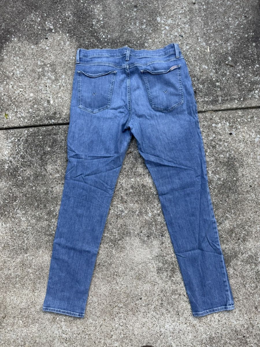 Hudson Ace Skinny Light Blue Wash Distressed Denim Jeans Size US 36 / EU 52 - 5 Thumbnail