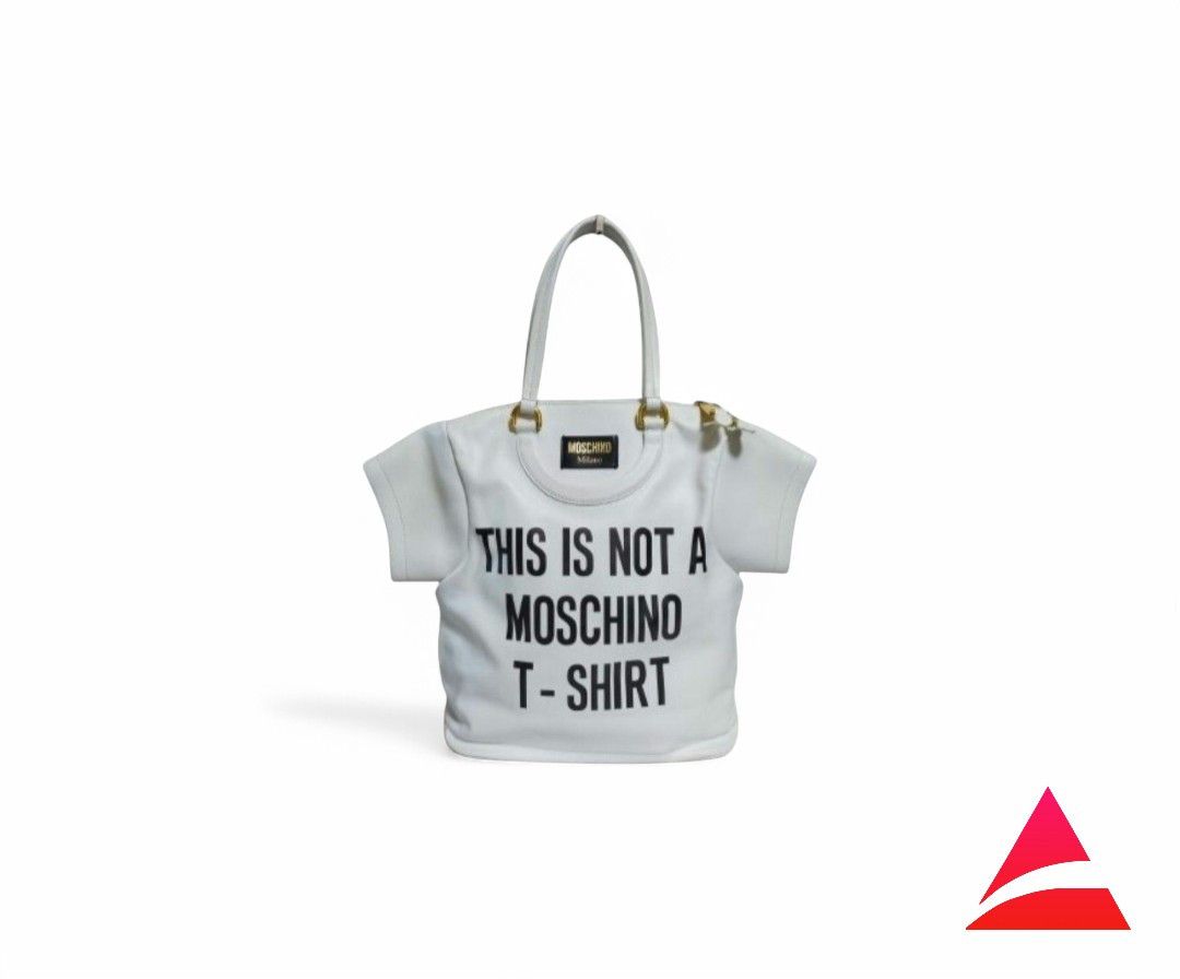 Moschino Moschino - T-Shirt Motif Leather Handbag Archive Ultra Rare Size ONE SIZE - 1 Thumbnail