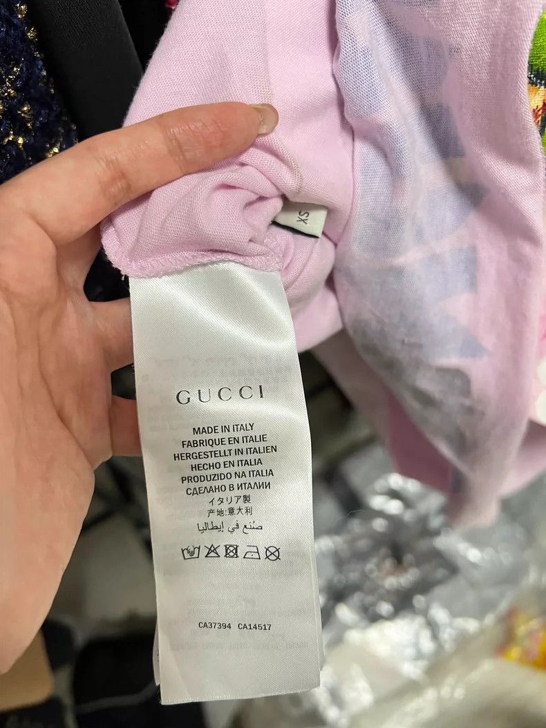 Gucci Gucci Pink cat printed T-shirt with short sleeves Size XS / US 0-2 / IT 36-38 - 7 Thumbnail