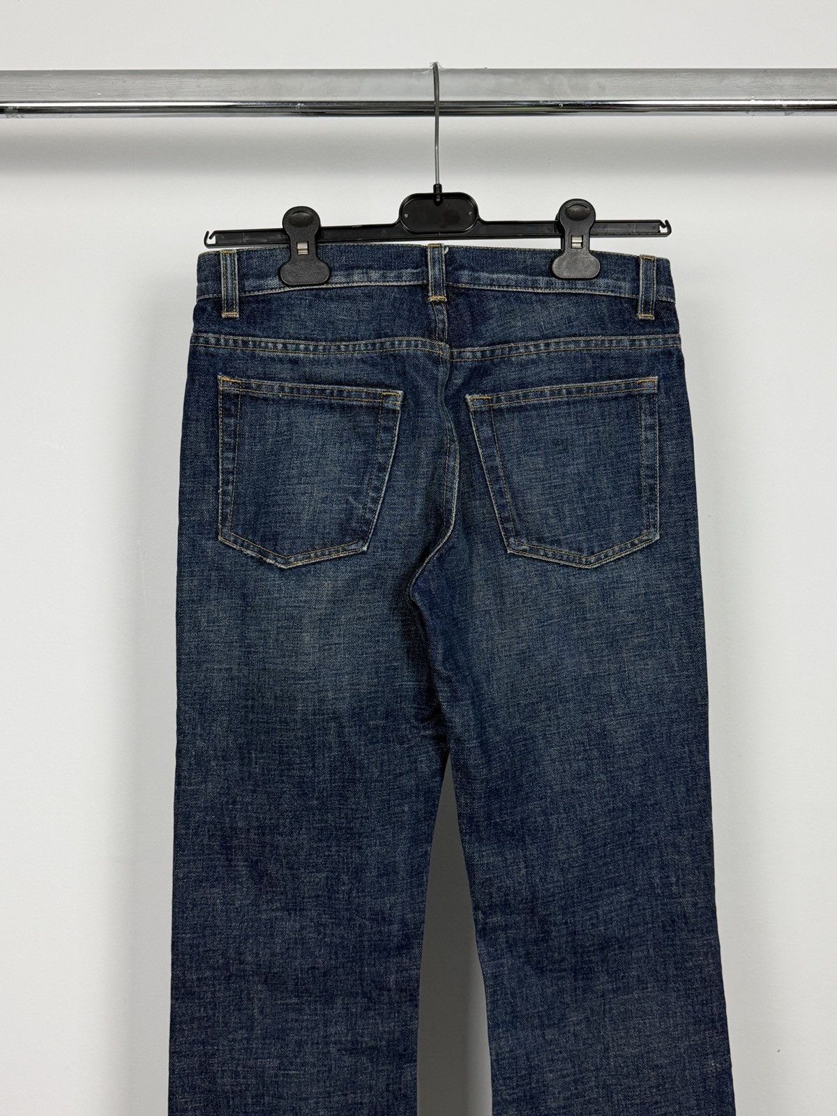 Helmut Lang Helmut Lang 2000’s Overdyed Low Waist Bootcut Denim Jeans Size 25" / US 0 / IT 36 - 6 Thumbnail