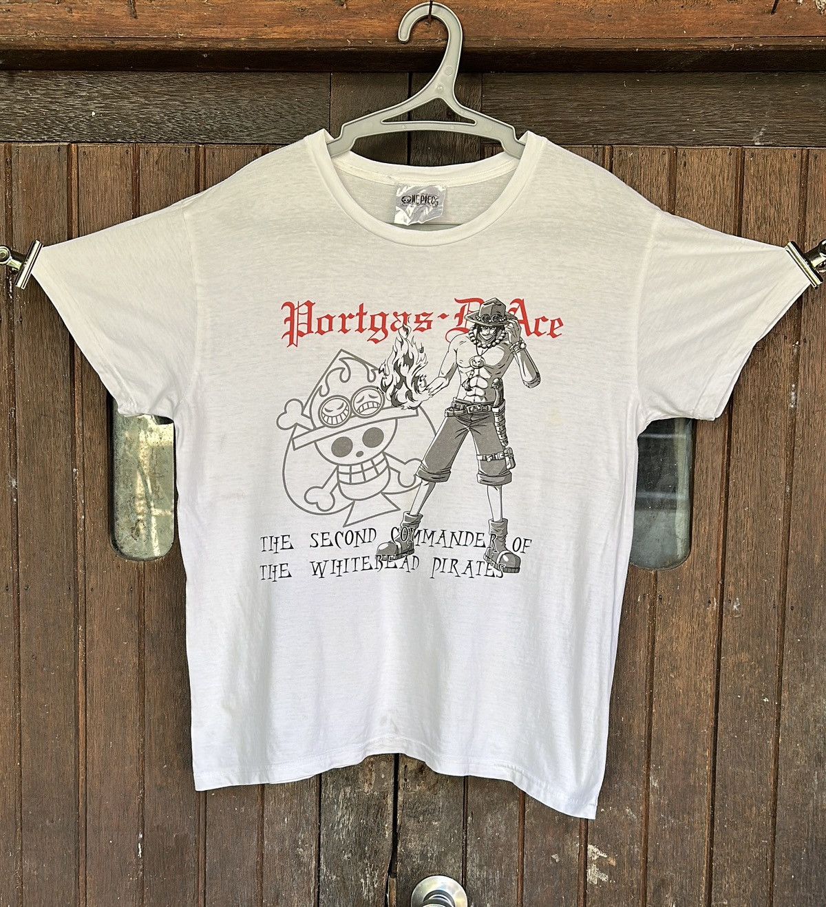 One Piece Vintage Anime One Piece White Shirt Size US M / EU 48-50 / 2 - 1 Thumbnail