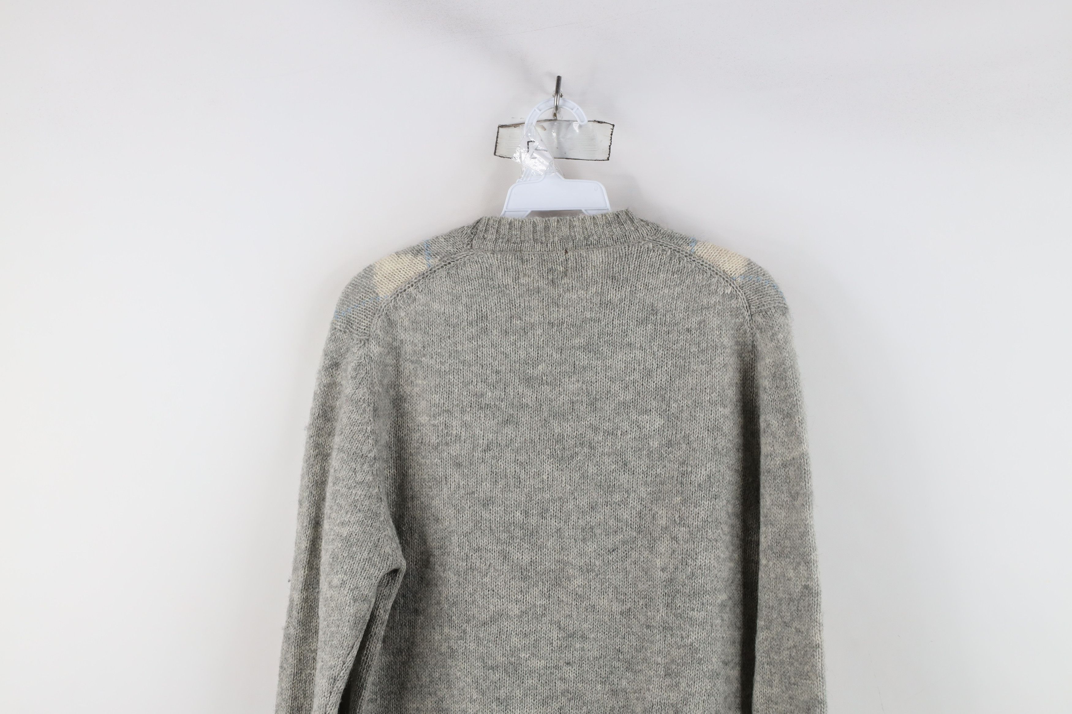 Vintage Vintage 70s Streetwear Argyle Diamond Knit Crewneck Sweater Size US M / EU 48-50 / 2 - 13 Thumbnail
