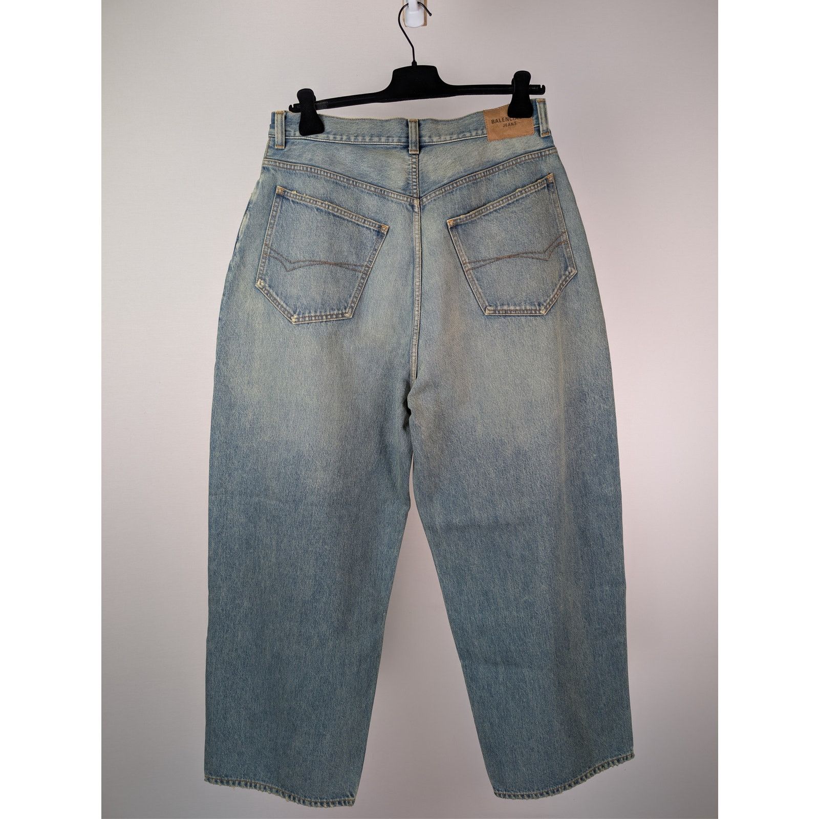 Balenciaga o1rshd1 Organic Japanese Denim Jeans in True Blue Size US 34 / EU 50 - 10 Thumbnail