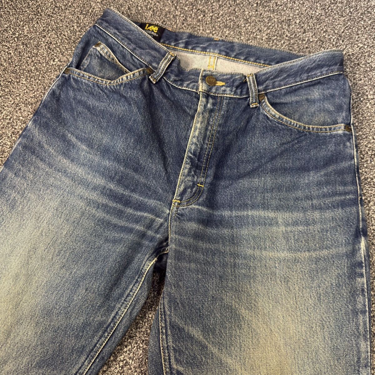 Denim & Co. 🔥🇯🇵 Vintage 90s Lee Distressed Faded Blue Wash Denim W32 Size US 32 / EU 48 - 3 Thumbnail