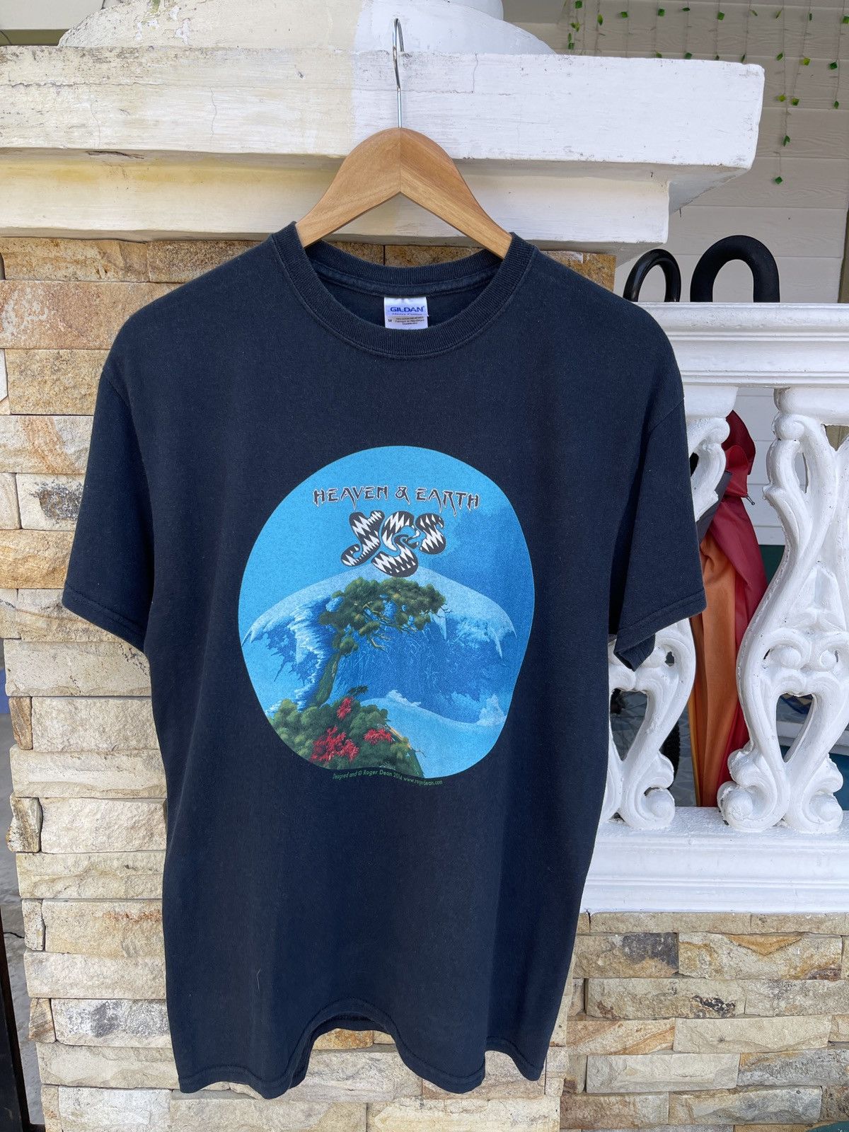 Last Drop🔥Rare🔥Vintage YES Heaven & Earth Band Tour Tee