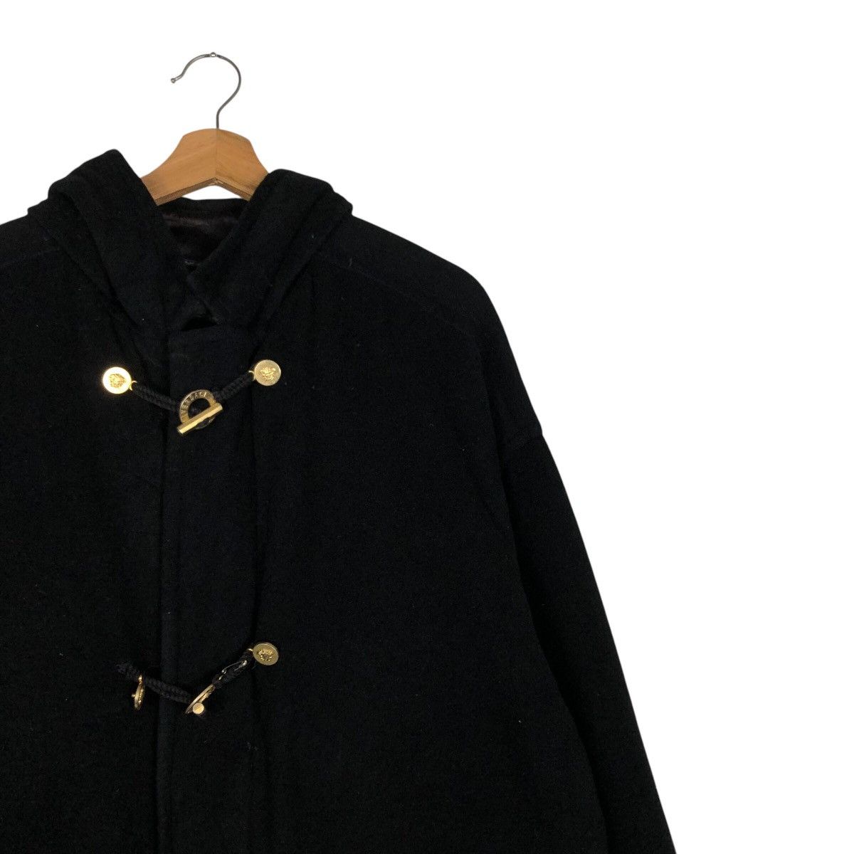 Versace Jeans Couture Vintage Heavy Wool Jacket Black Versace Jeans Couture Italy Size US M / EU 48-50 / 2 - 7 Thumbnail