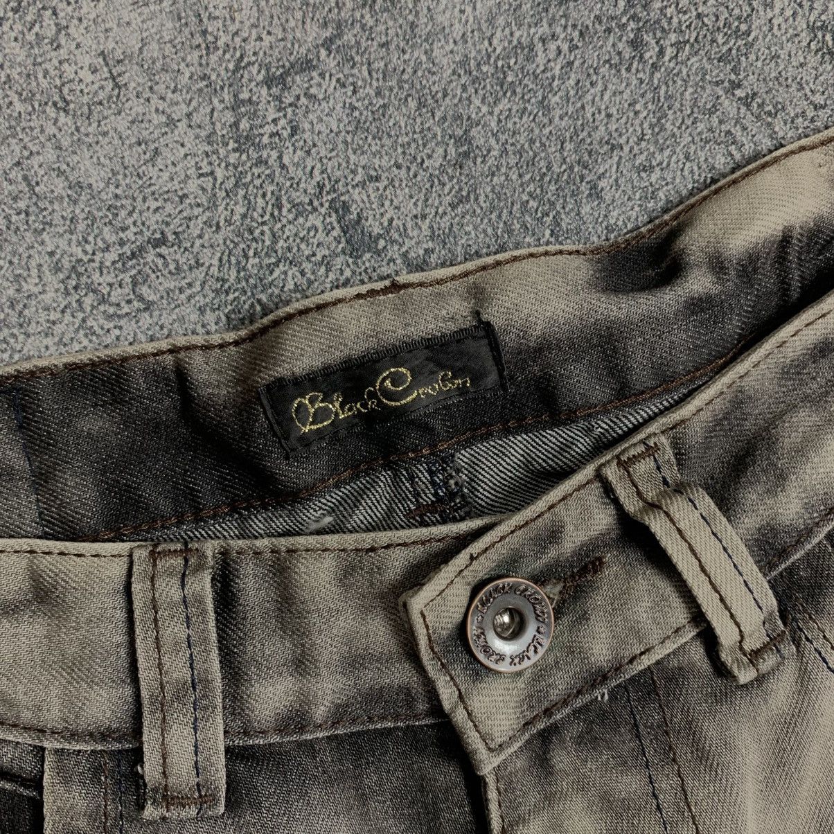 Japanese Brand Black Crown Contras Distressed Fade But Cut Jeans Size US 28 / EU 44 - 9 Thumbnail
