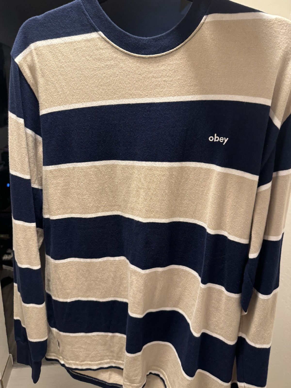 Obey Obey striped L/S Size US M / EU 48-50 / 2 - 1 Thumbnail