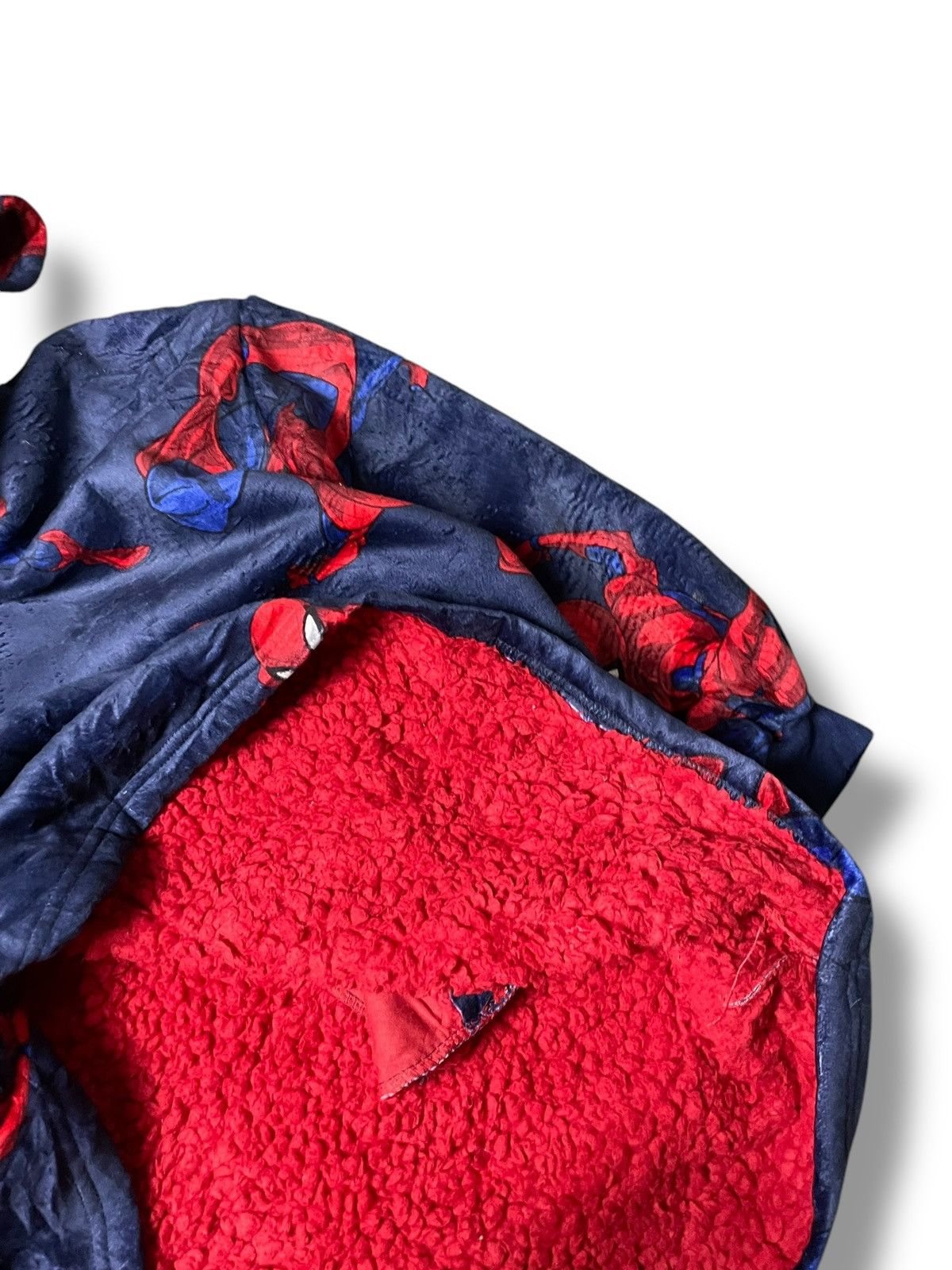 Japanese Brand Spiderman Oversized Hoodie Plush Lined (78) Size US XL / EU 56 / 4 - 6 Thumbnail