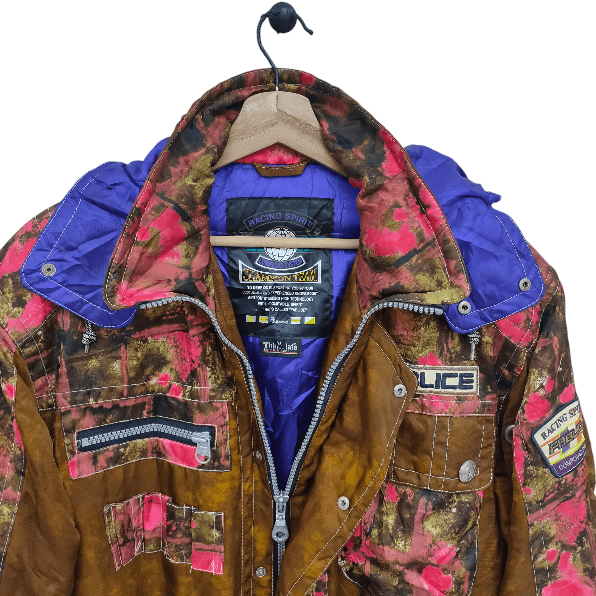 Sports Specialties × Vintage Vintage Fablice Racing Sports Jacket Floral Camouflage Size US M / EU 48-50 / 2 - 6 Thumbnail