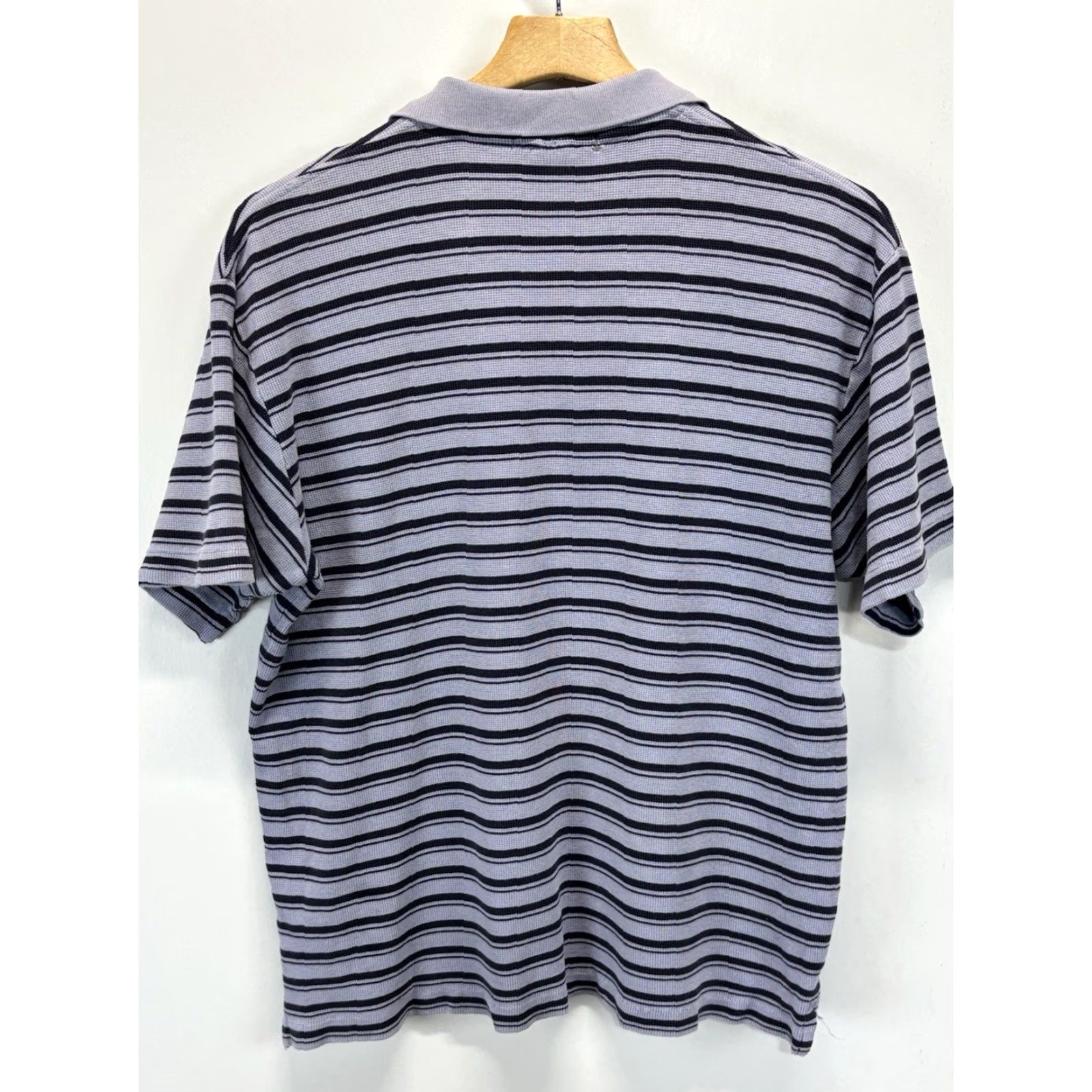 Polo Ralph Lauren VINTAGE Polo Ralph Lauren Polo Shirt Blue Stripe Short Sleeve 100% Cotton M Mens Pocket Polo Shirt BLUE STRIPE Polo Ralph Lauren 90s-2000s Mens Polo Size US M / EU 48-50 / 2 - 3 Thumbnail
