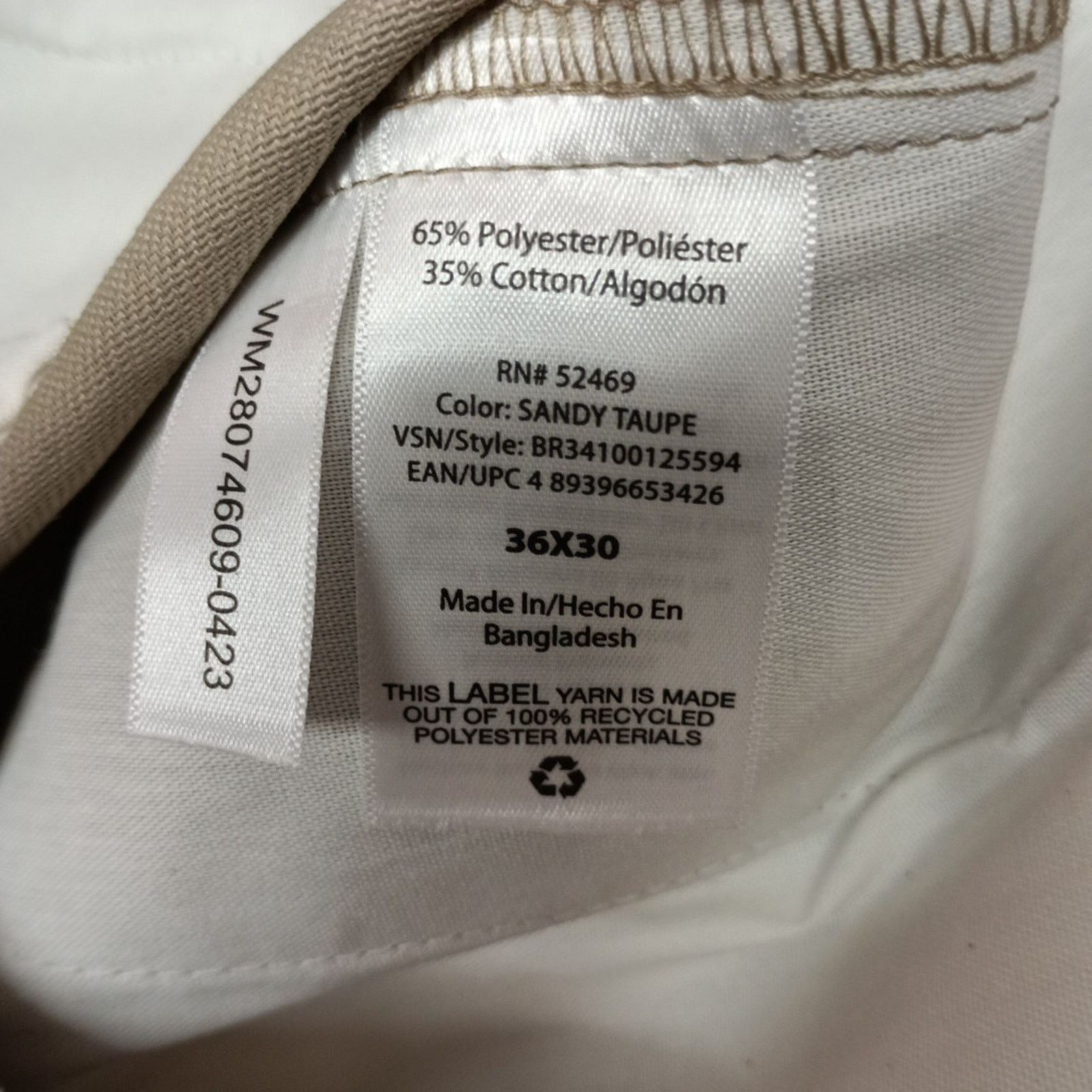 Other Brahma Men's Work Tough Pants Size 36x30 Sandy Taupe Fit Size US 36 / EU 52 - 6 Thumbnail