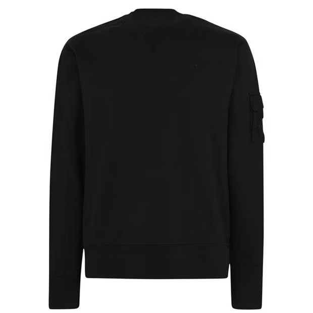 image of A Cold Wall O1G2R1Mq0524 Essential Crewneck Sweater In Black, Men's (Size Medium)