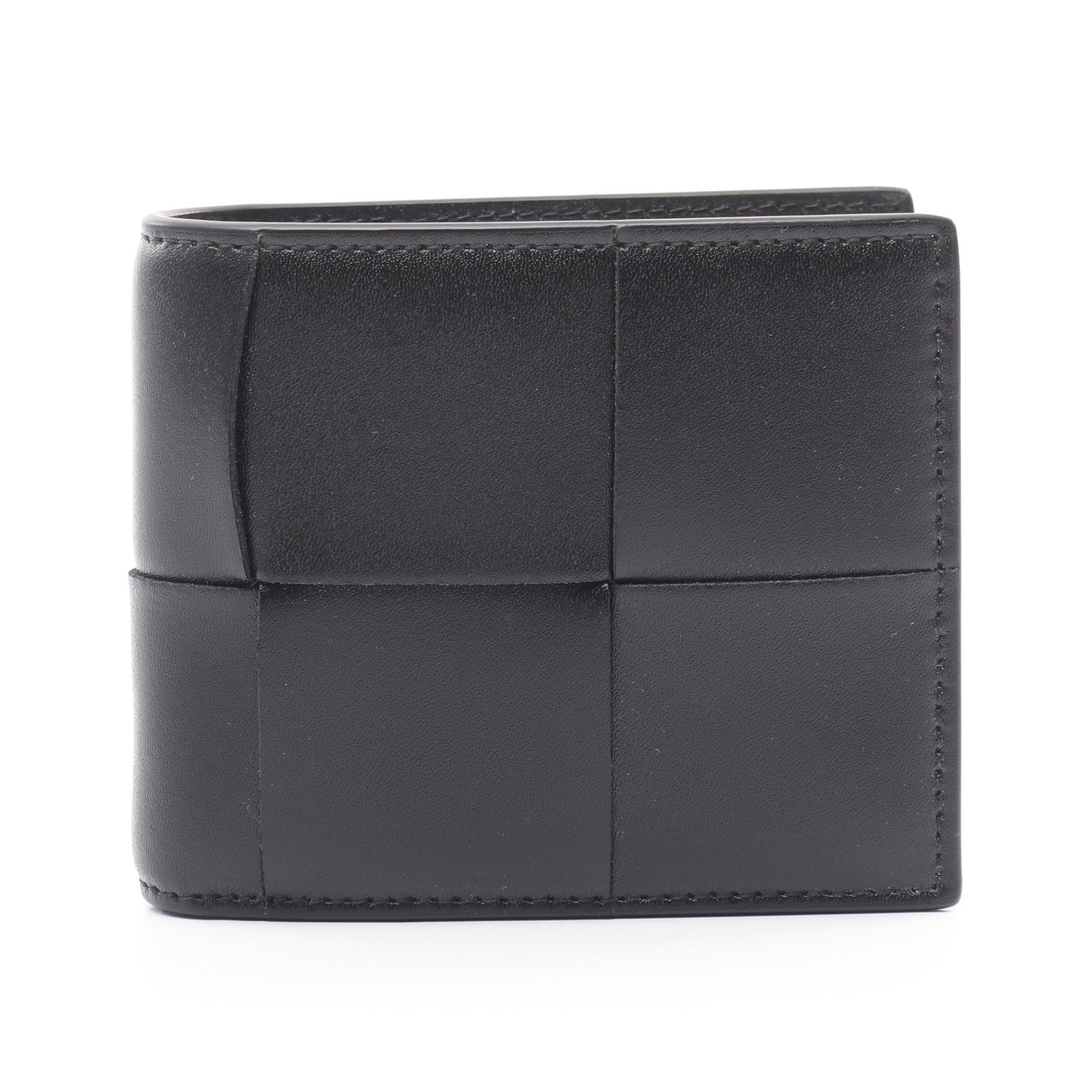 Bottega Veneta Bottega Veneta Cassette Bi-Fold Wallet Leather Black Size ONE SIZE - 1 Thumbnail