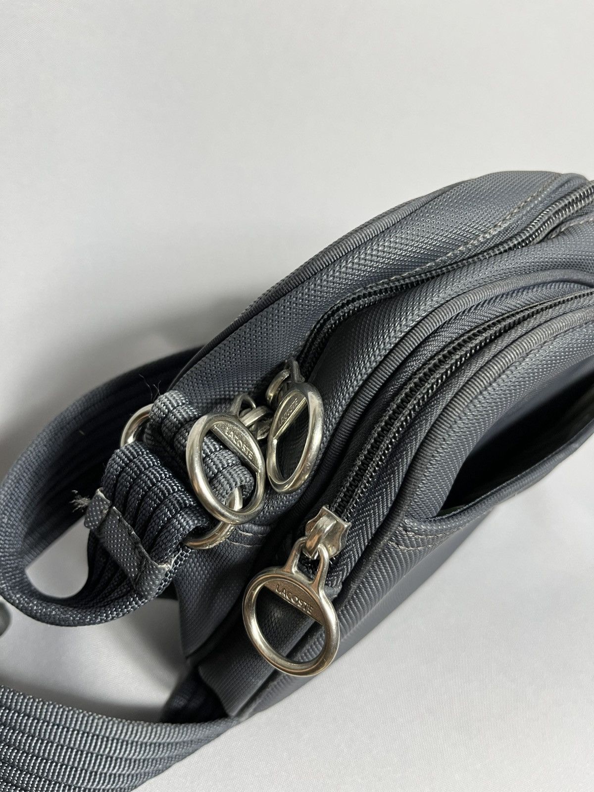 Lacoste Lacoste messenger bag onesize blue/gray belt Size ONE SIZE - 6 Thumbnail