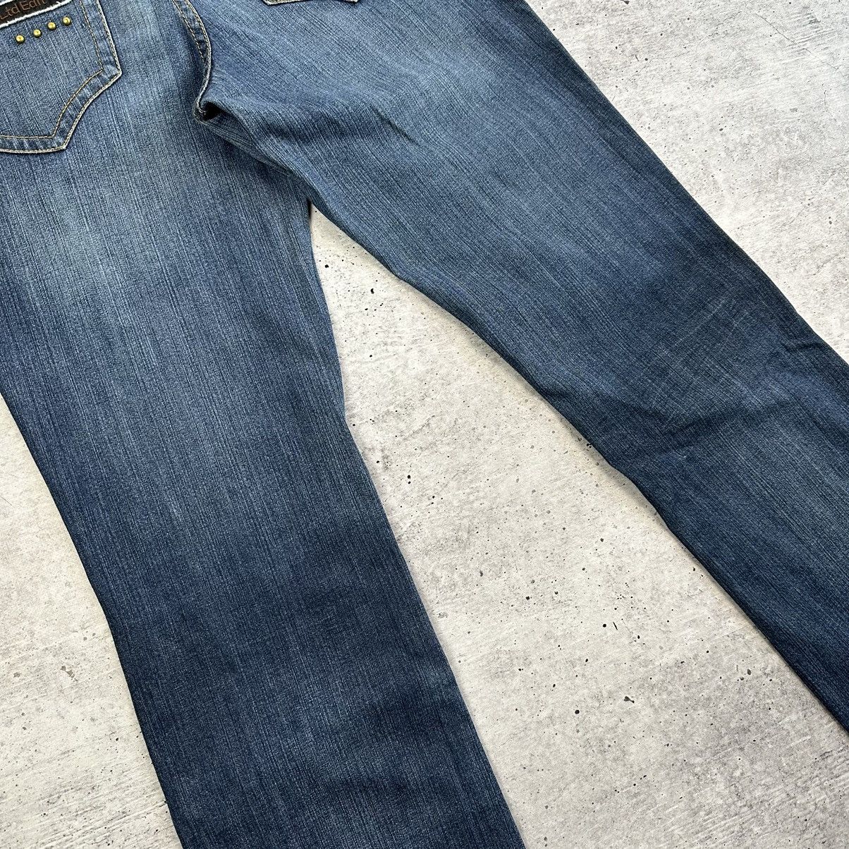 Japanese Brand × Vintage Vintage AJC Flared Jeans Blue Size UK 12 US 10 Size 30" / US 8 / IT 44 - 4 Thumbnail