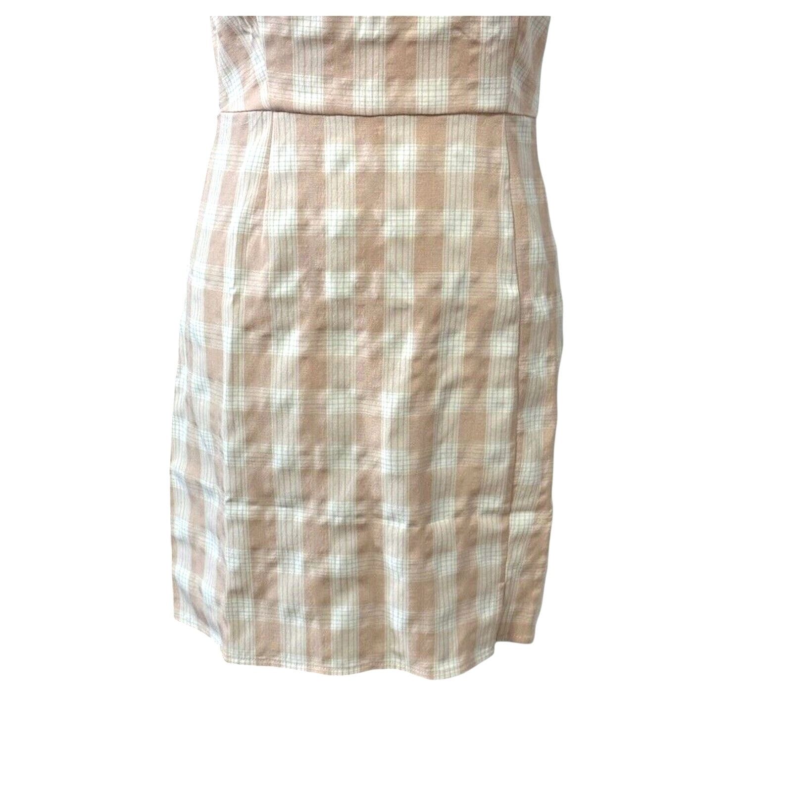 Other BP. Sundress Square Neckline Mini Plaid Pink W M NWOT Size M / US 6-8 / IT 42-44 - 3 Thumbnail