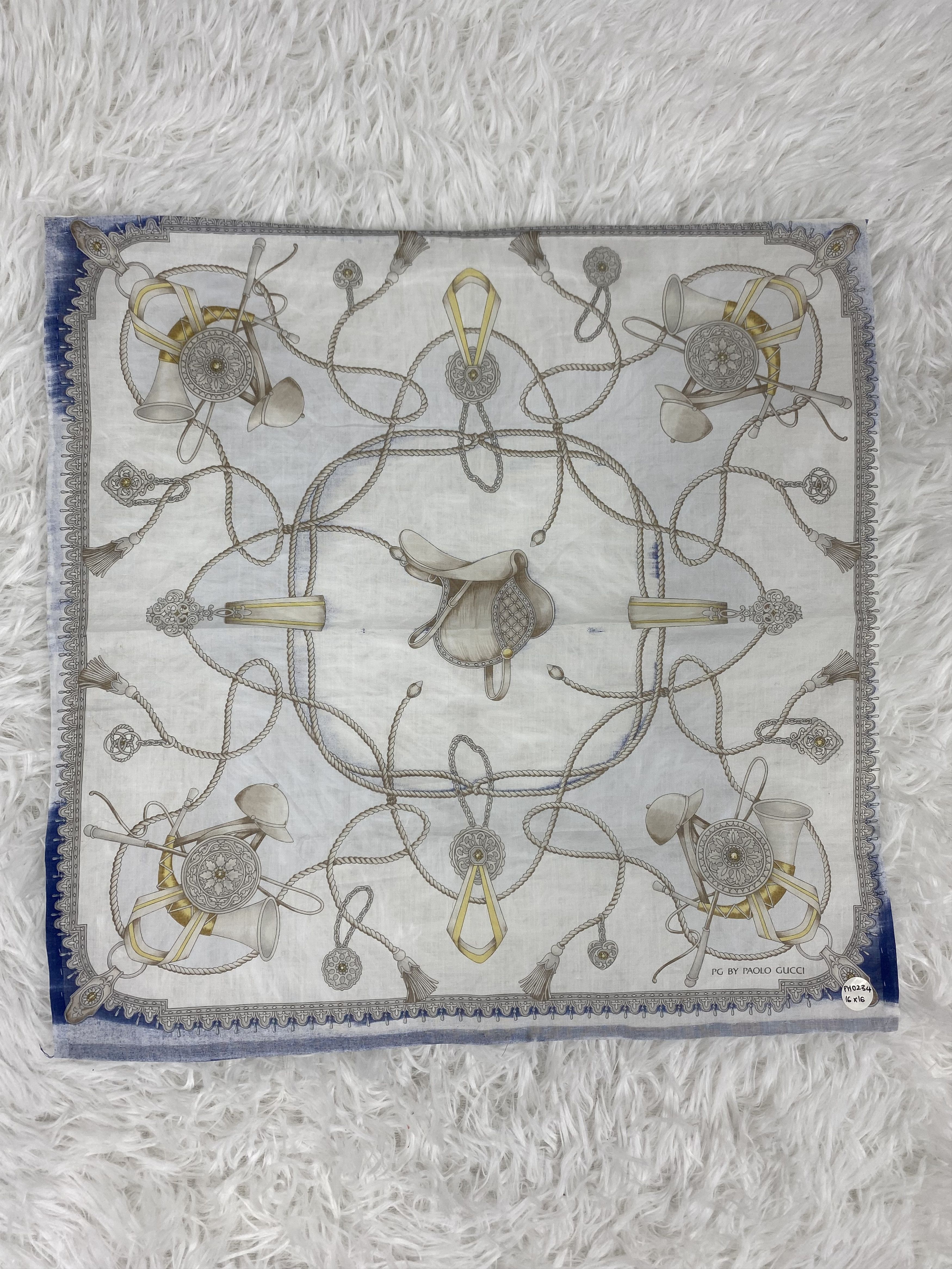Paolo Gucci Vintage Paolo Gucci Handkerchief PH0234 Size ONE SIZE - 3 Thumbnail