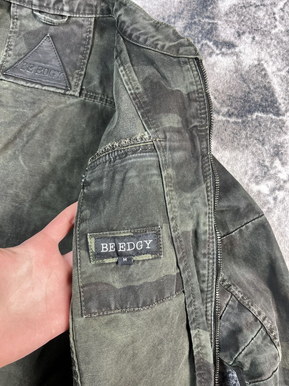 Other Be Edgy Camo Jacket / Military Style / Statement Back Print Size US M / EU 48-50 / 2 - 8 Thumbnail