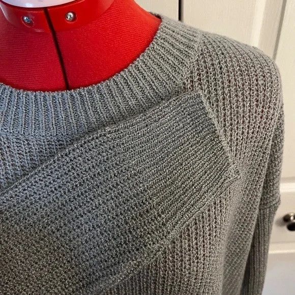 Lulus Lulu's Alyssa Grey Knit Sweater Size L Size L / US 10 / IT 46 - 4 Thumbnail
