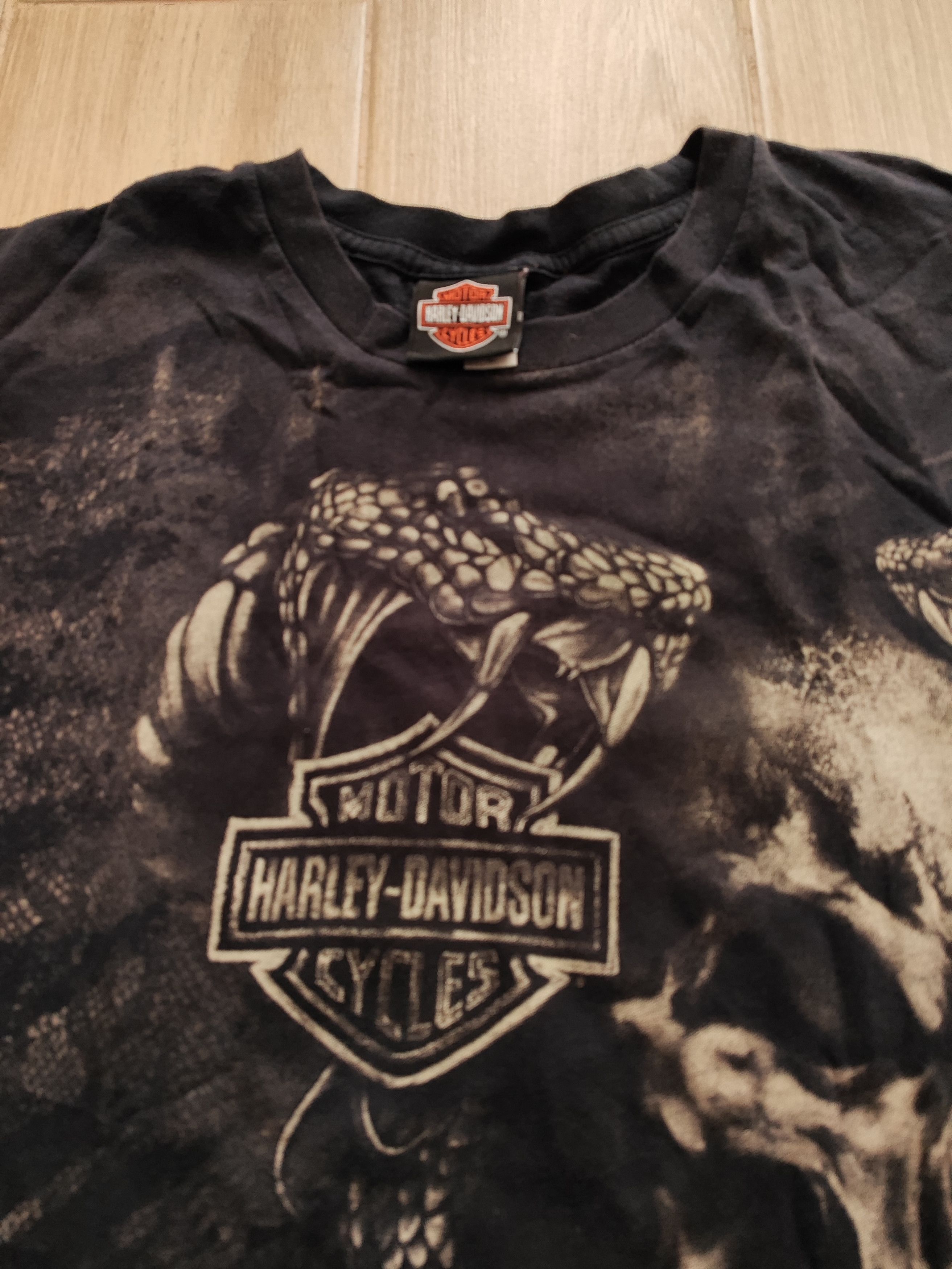 Harley Davidson Vintage Harley-Davidson “Ride Hard” Skull Snake Graphic Tee Size US L / EU 52-54 / 3 - 7 Thumbnail
